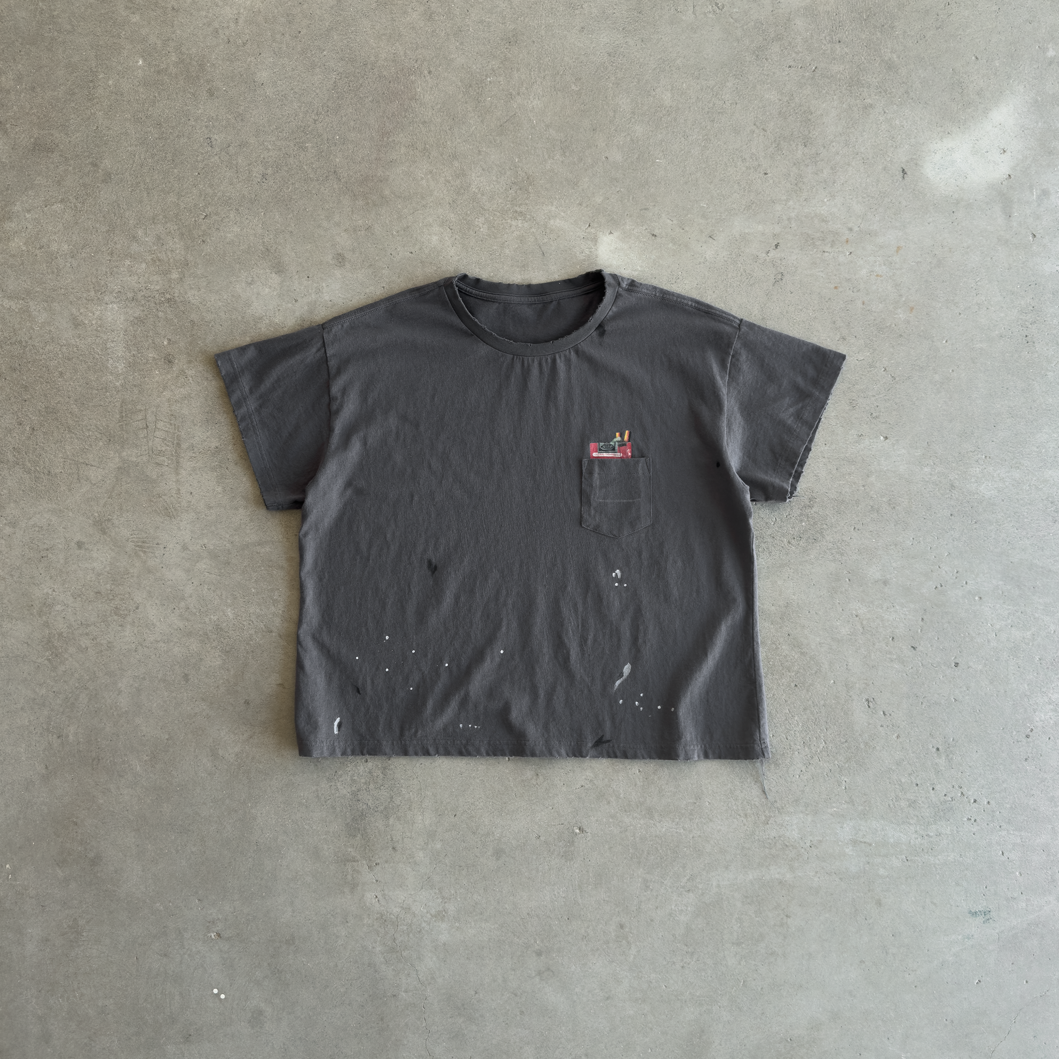 Bravest Studios シャツ　半袖 Grey Carton Vintage Pocket Tee – Bravest Studios