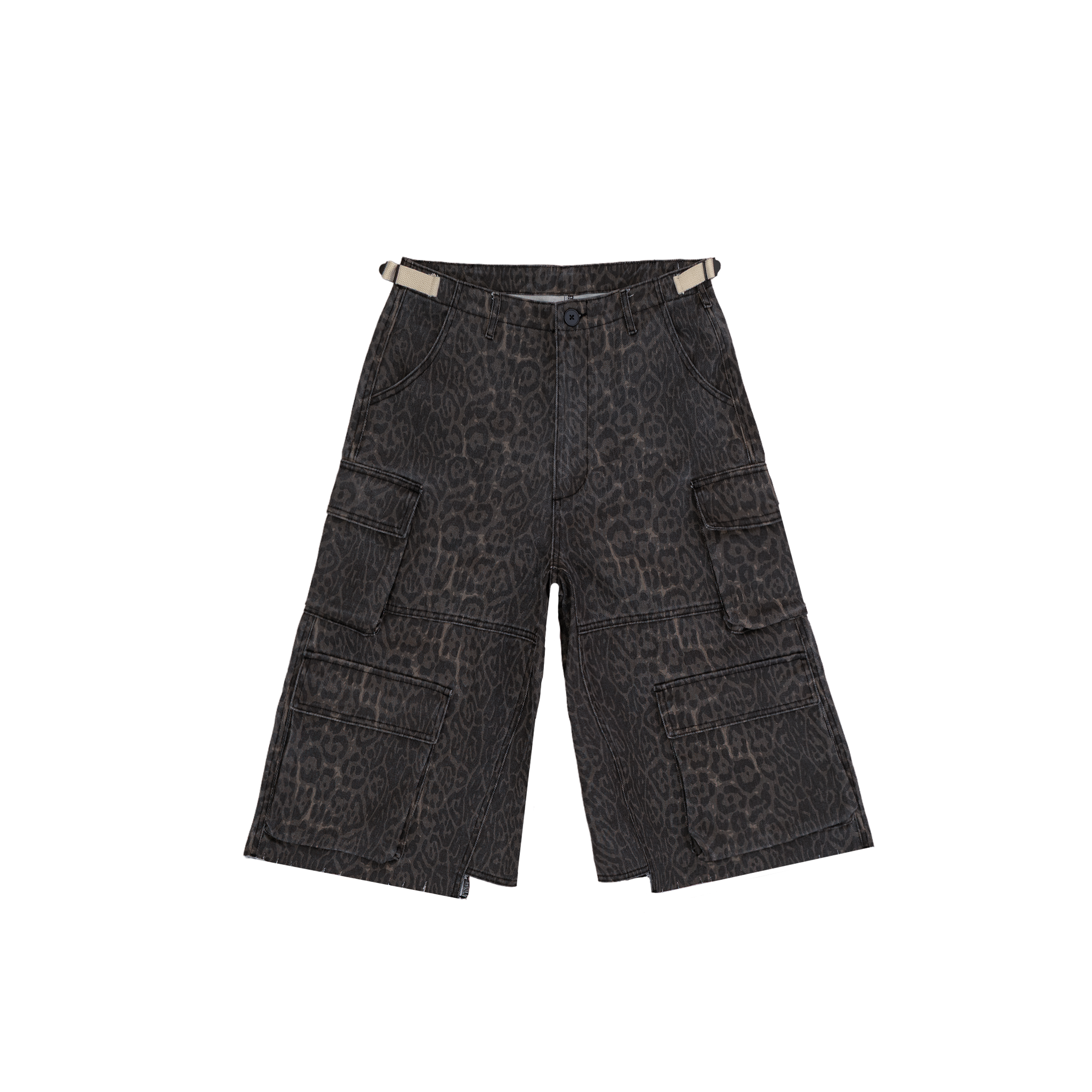 Dark Leopard Baggy Cargo Shorts – Bravest Studios
