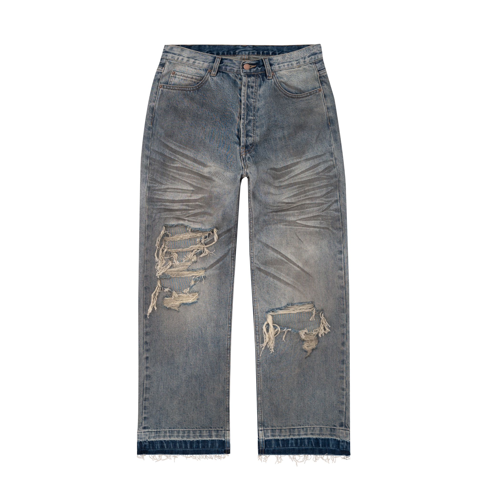 Blue Dirty Wash Denim – Bravest Studios