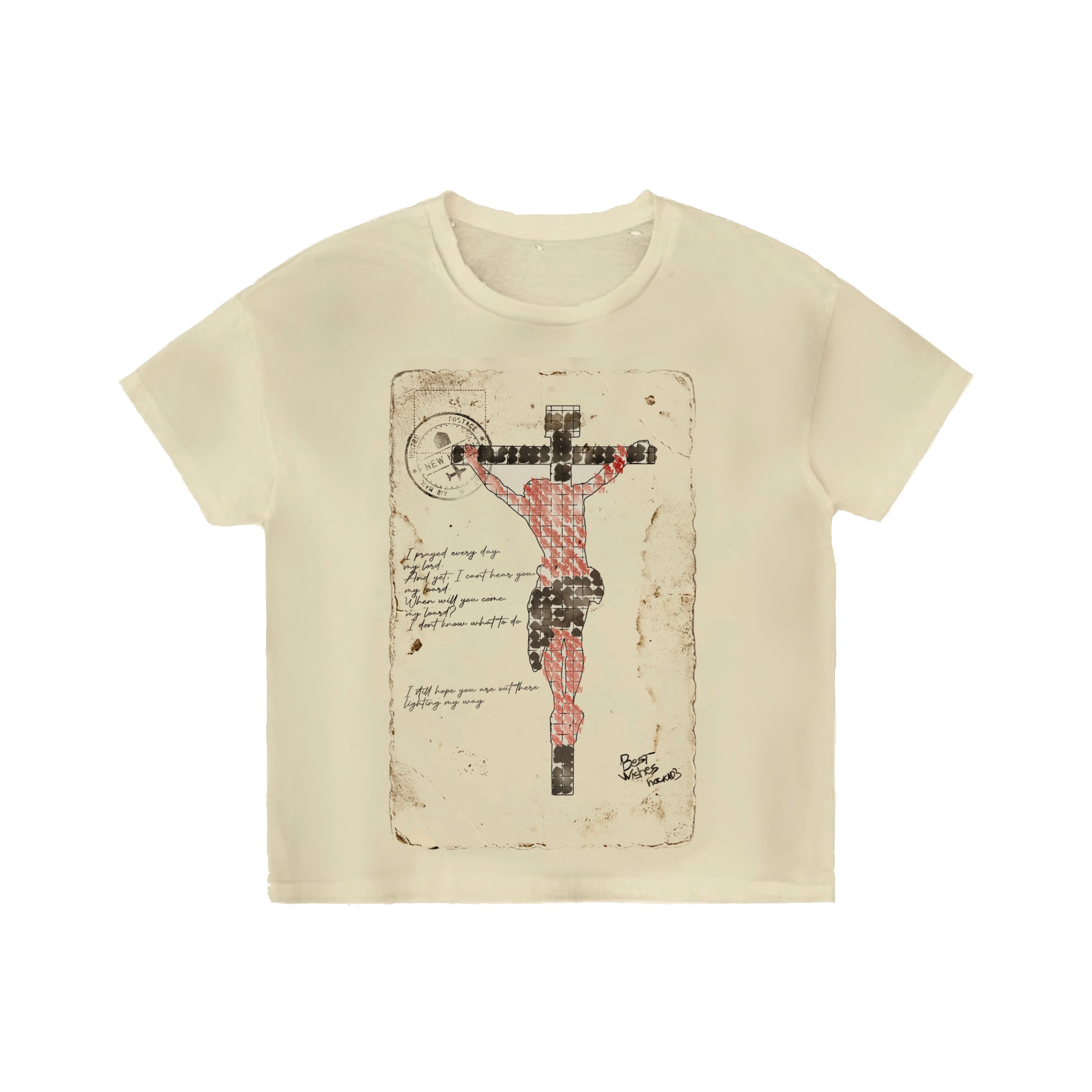Cream Jesus Postcard Tee – Bravest Studios