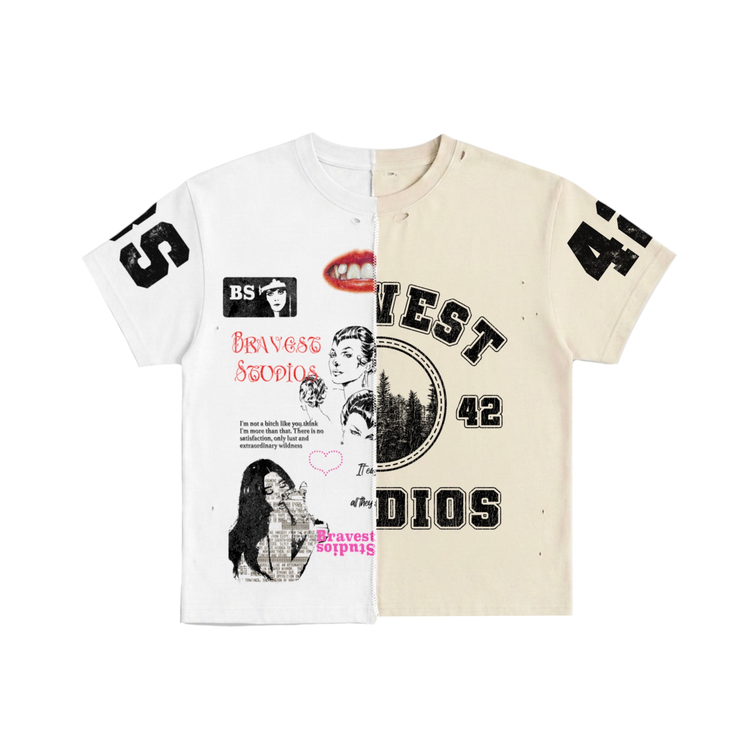 Bravest Studios シャツ　半袖 Half Tan Puzzle Tee – Bravest Studios