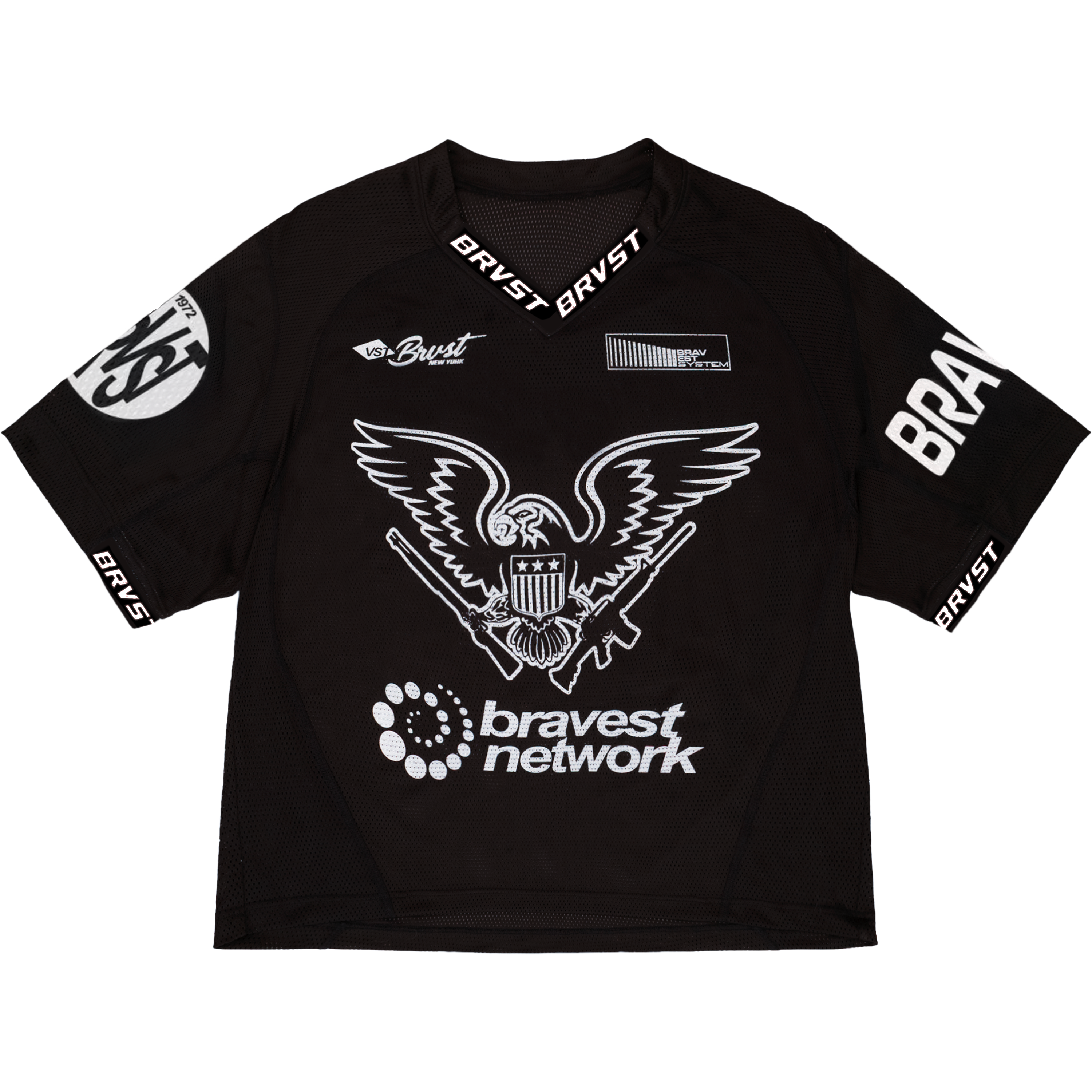 Eagle Lacrosse Jersey Black – Bravest Studios