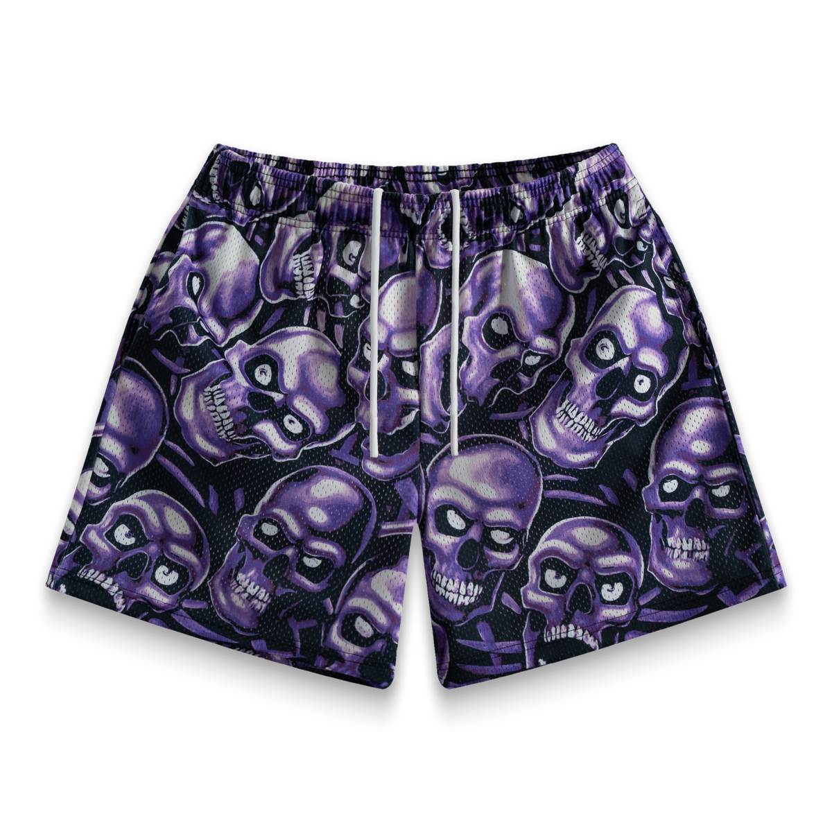 Purple Skully Shorts
