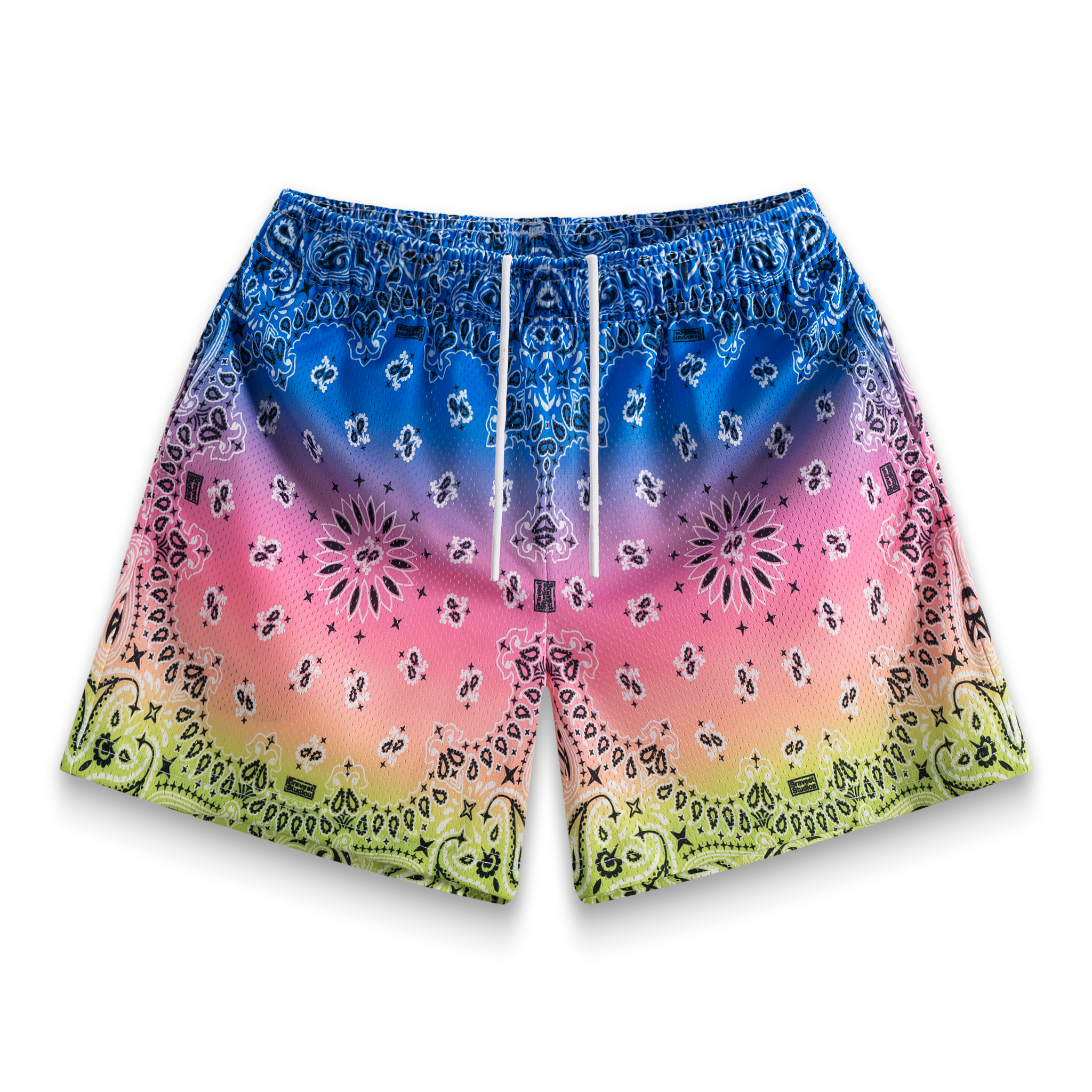 BRAVEST STUDIOS PAISLEY LOUIS VUITTON SHORTS PINK - French First