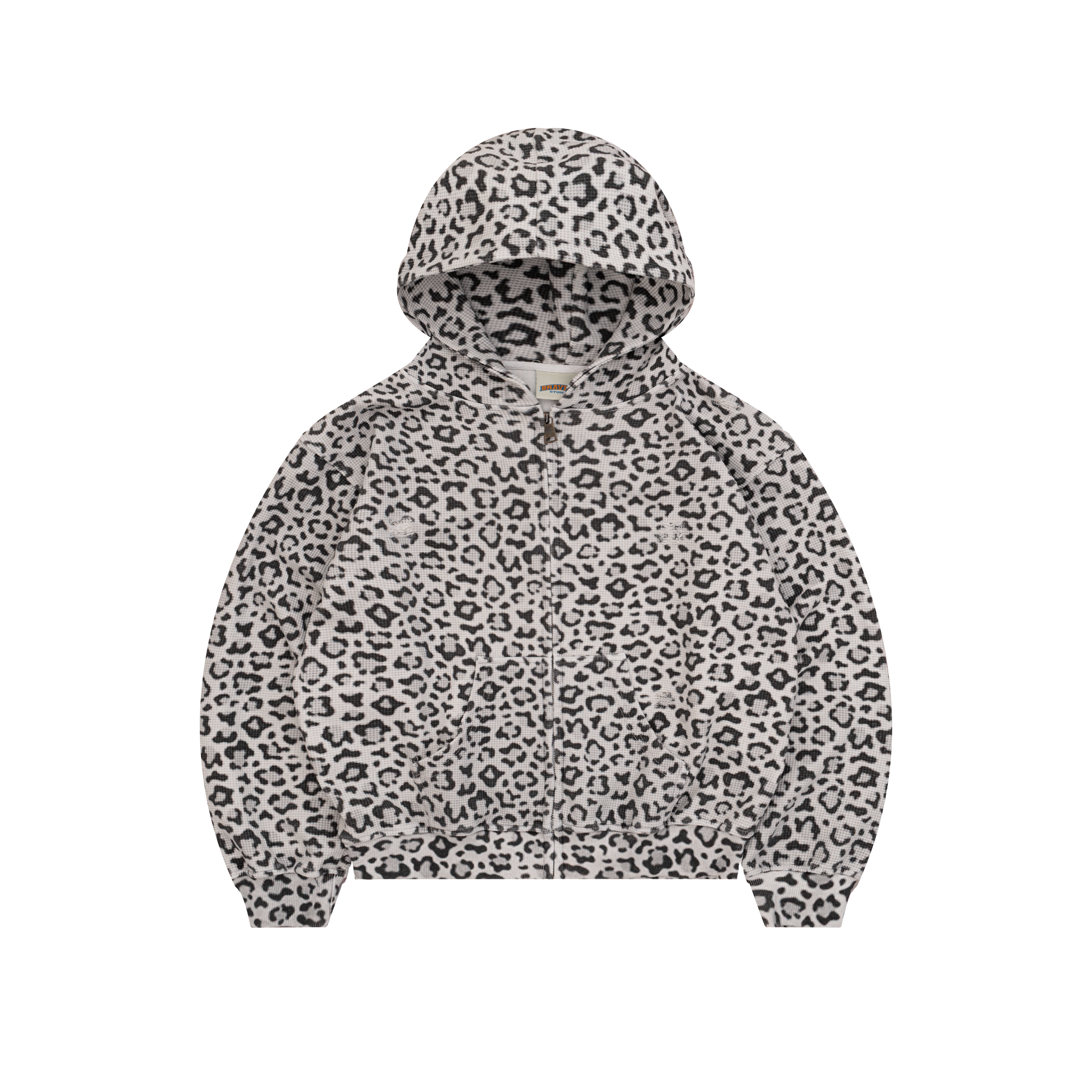 Leopard Thermal Zip Hoodie – Bravest Studios