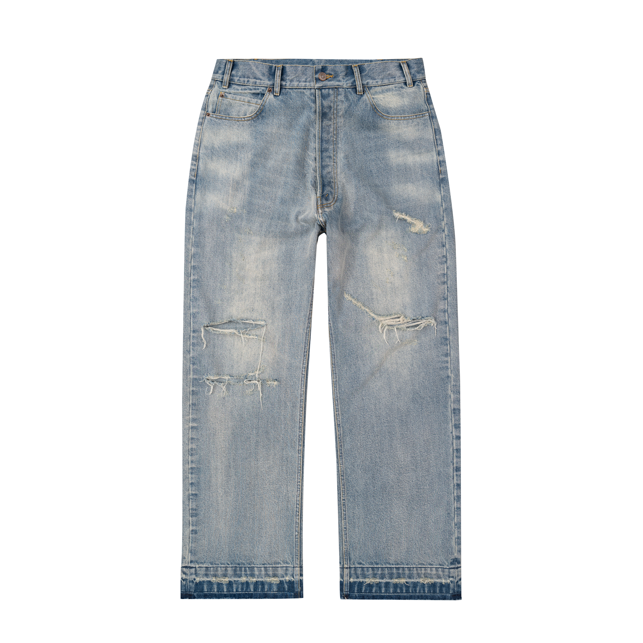 Thrashed Baggy Denim – Bravest Studios Thrashed Baggy Denim – Bravest Studios