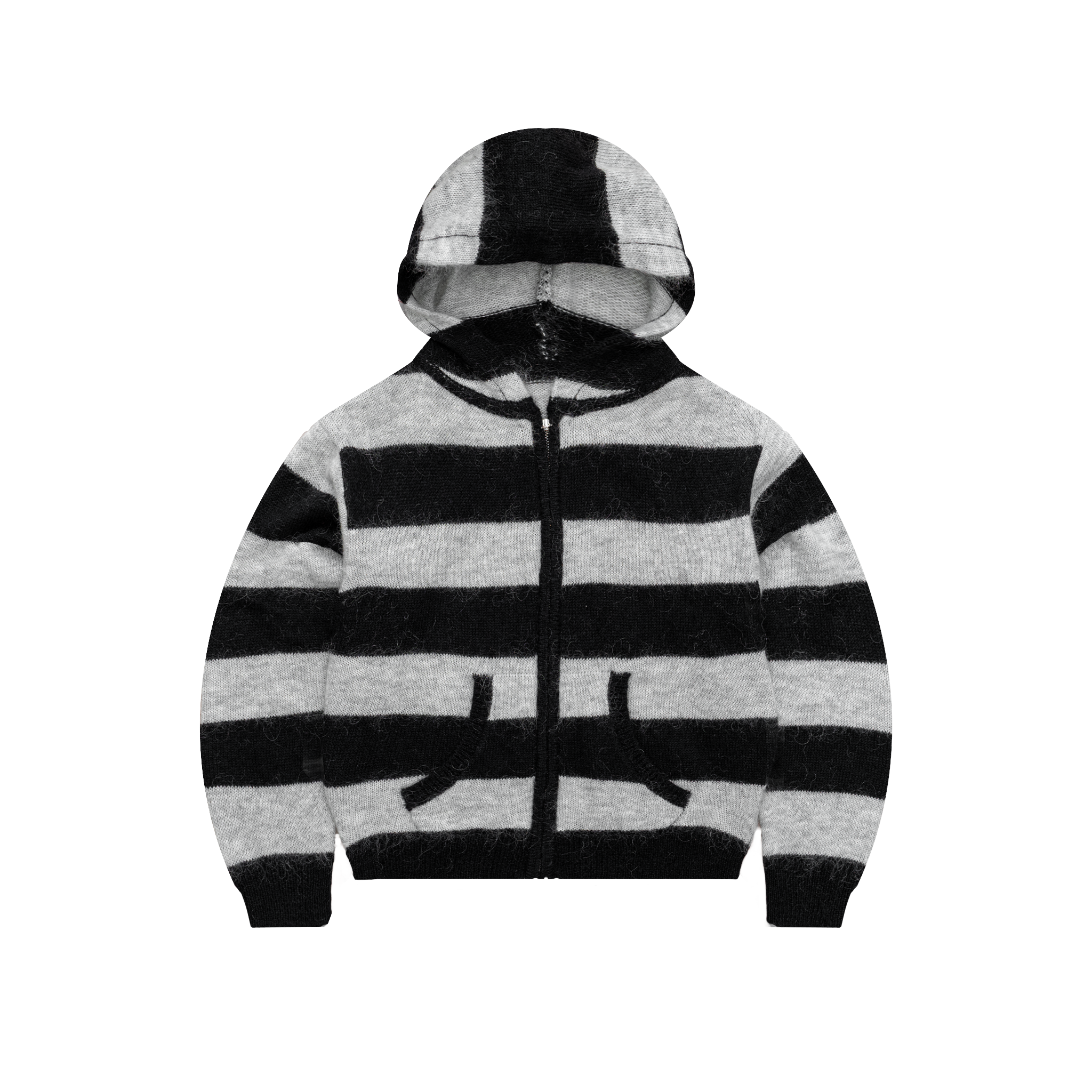 bravest studios 箱付き 完売品 サリー swag White Knit Zip Up Hoodie – Bravest Studios