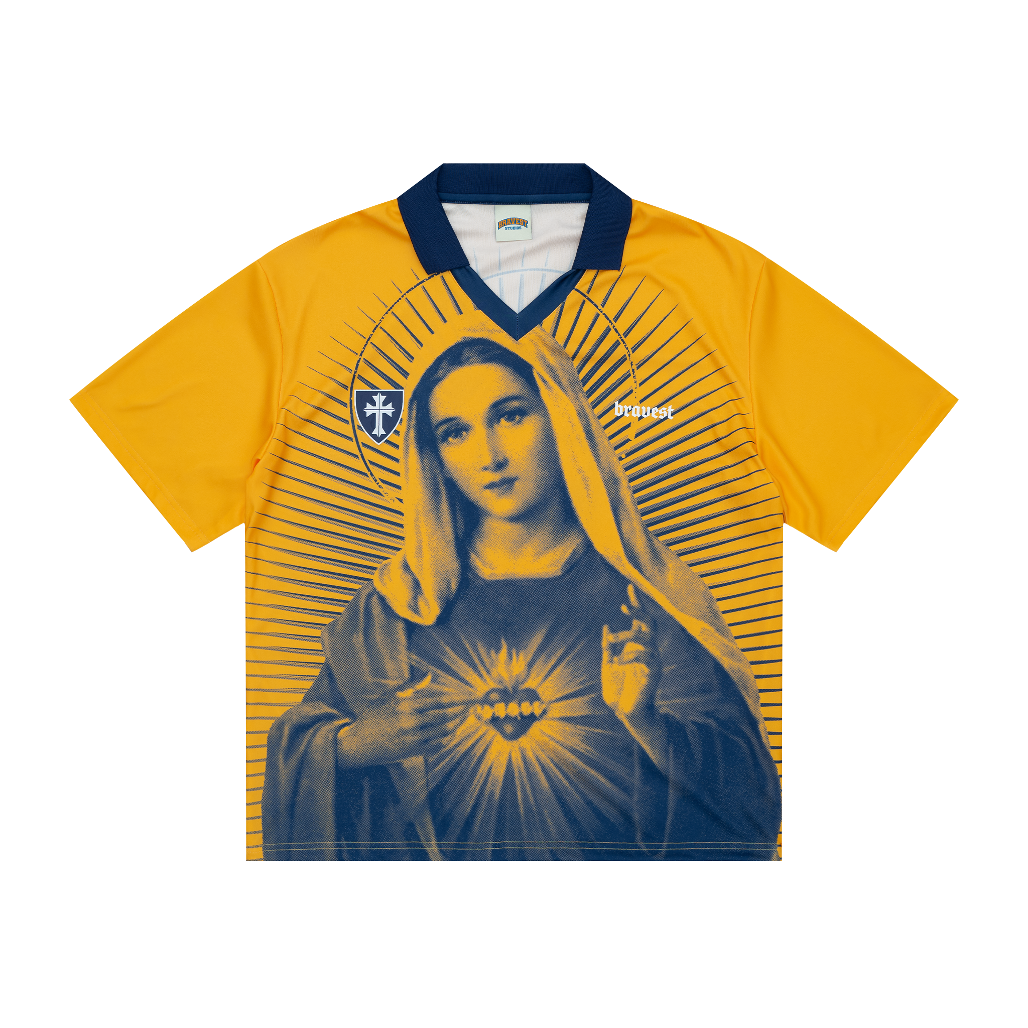 Bravest Studios 24SSMSJCO Mother Mary Mens Jersey - Coffee