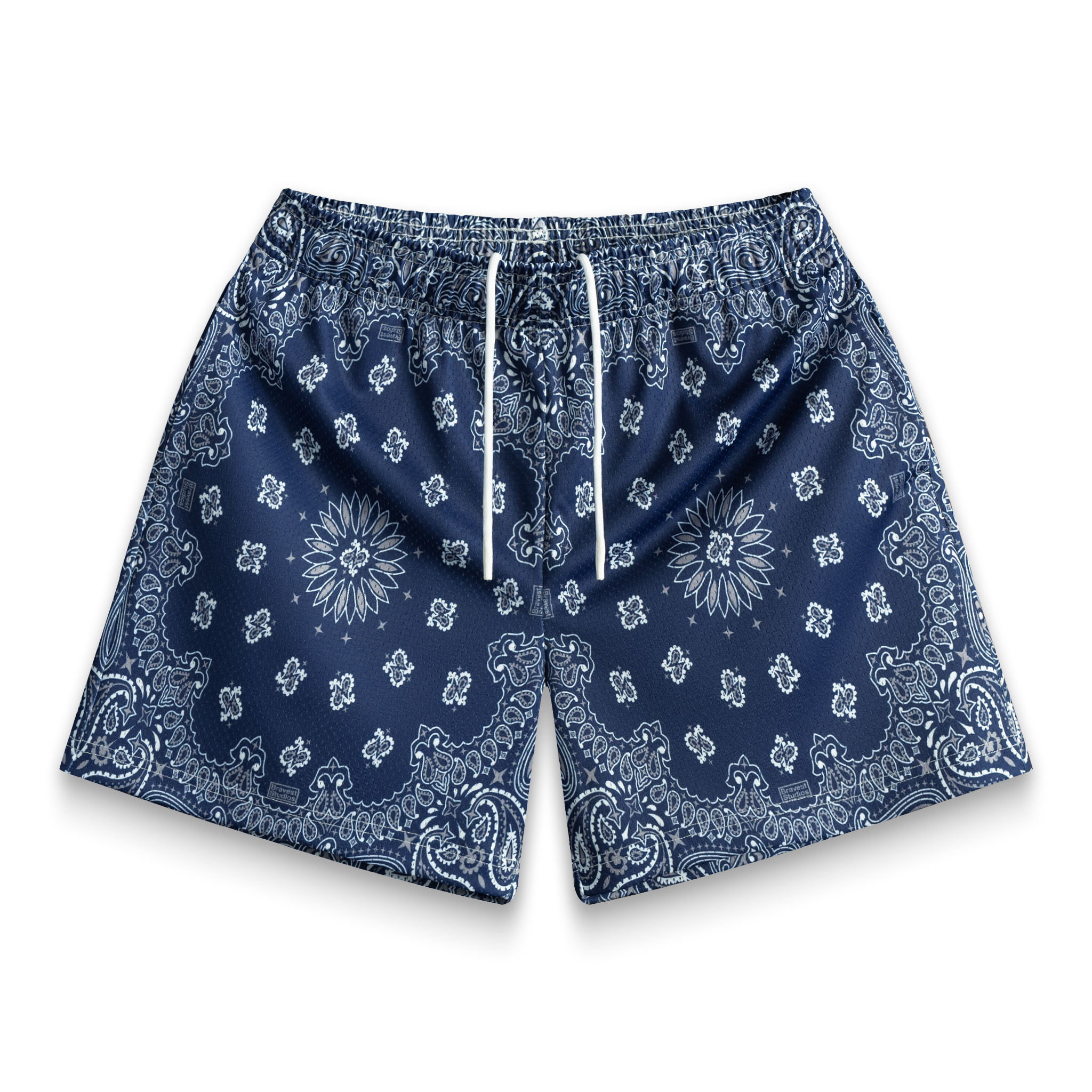 Navy Paisley V2 Shorts