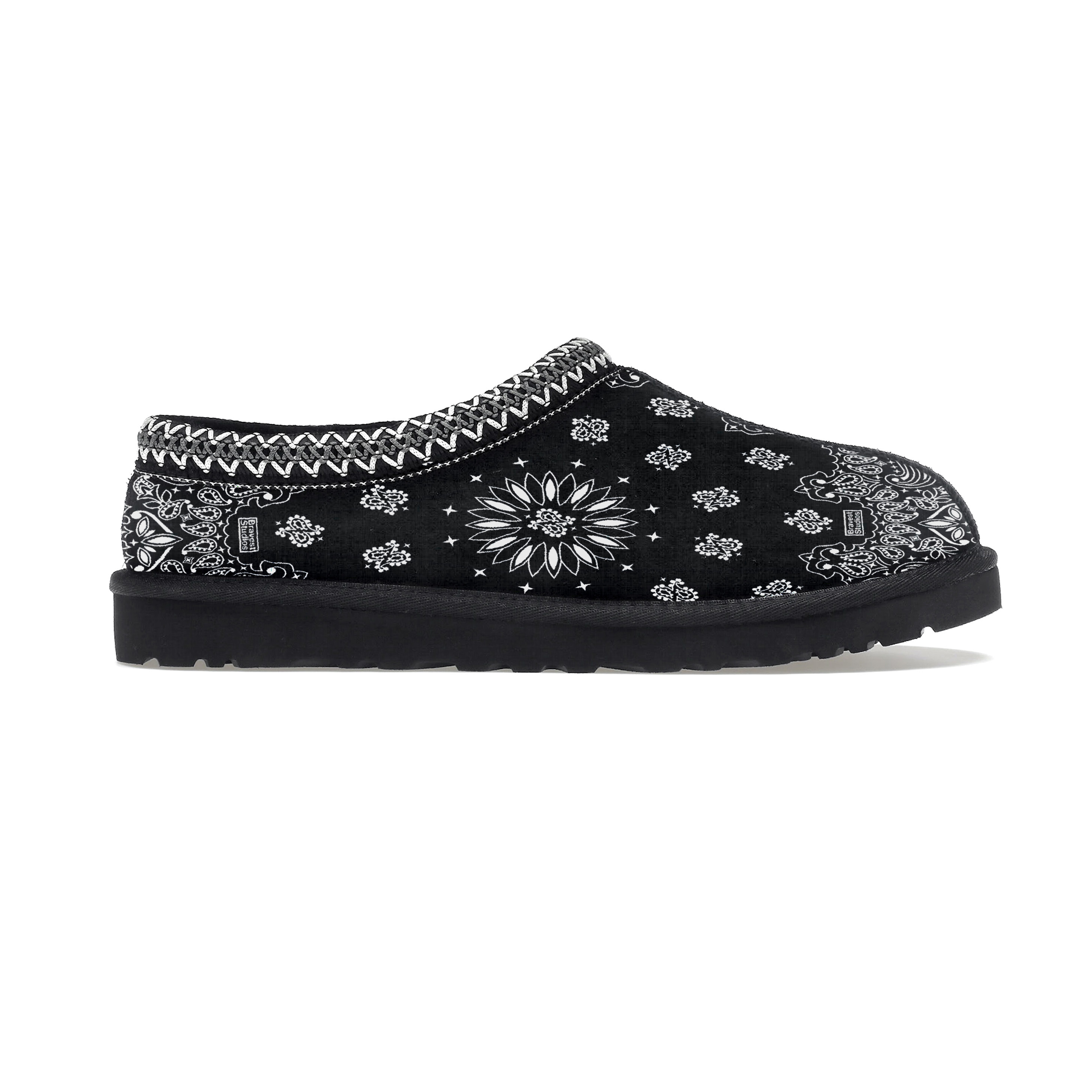 Black V2 Paisley Slippers – Bravest Studios