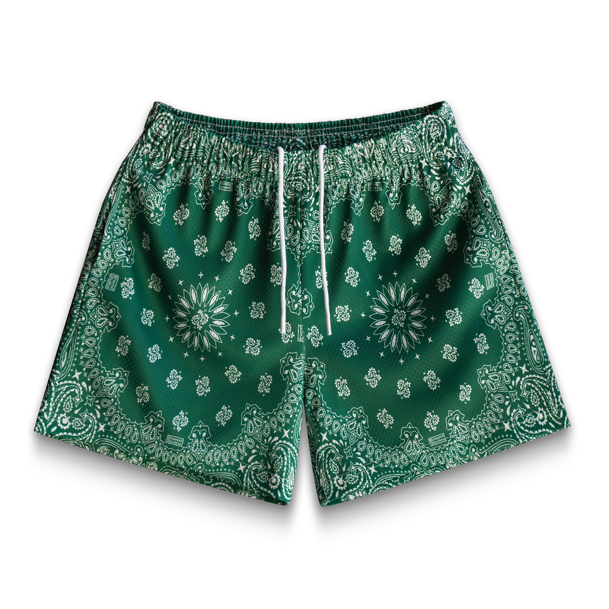 Bravest Stuidos Shorts newest Paris Print Khaki