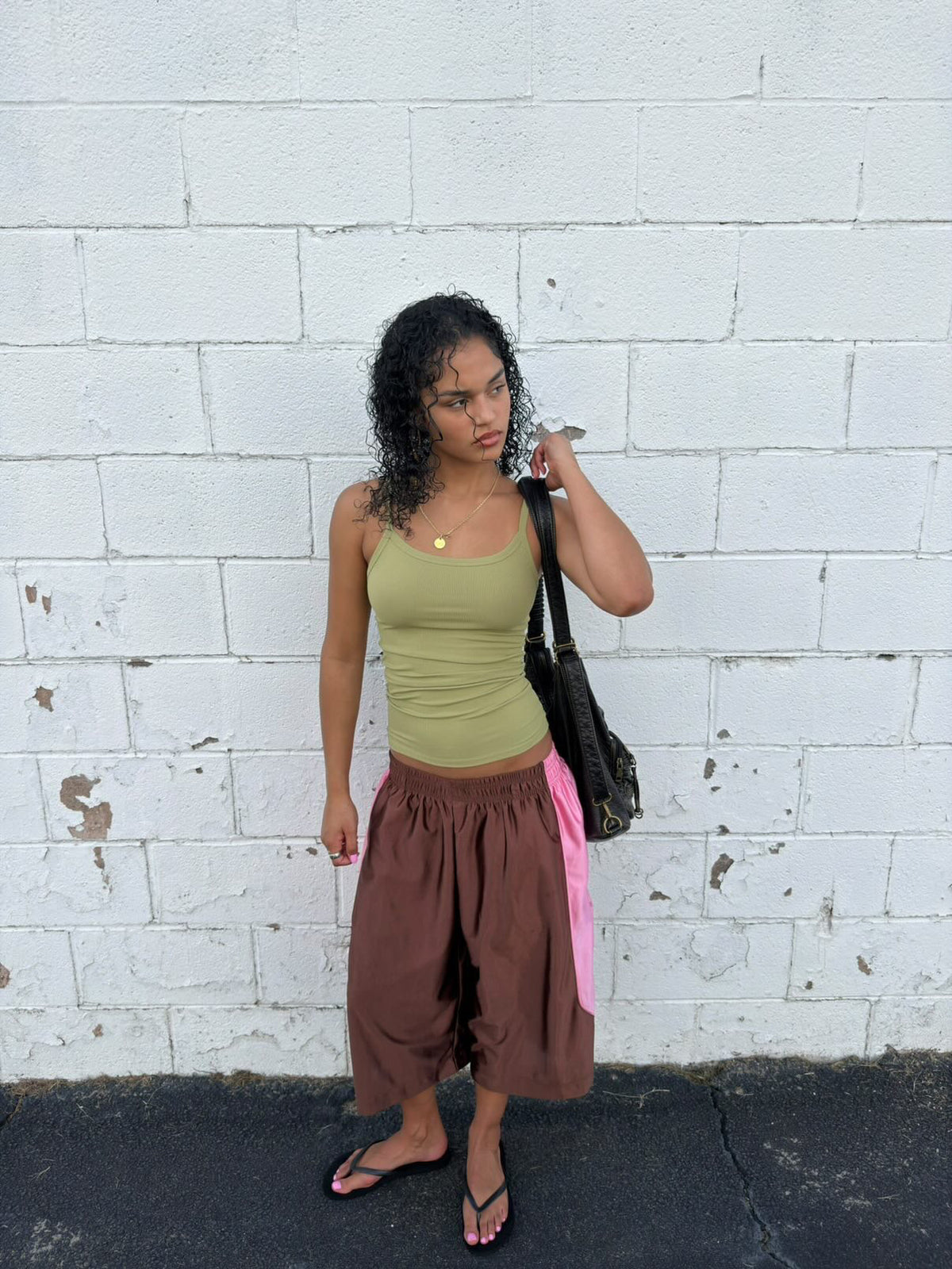 Brown Baggy Basketball Shorts
