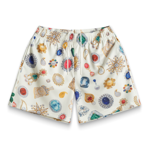 Bravest Studios Lakeshow Shorts 白 ホワイト M White Jewel Shorts – Bravest Studios