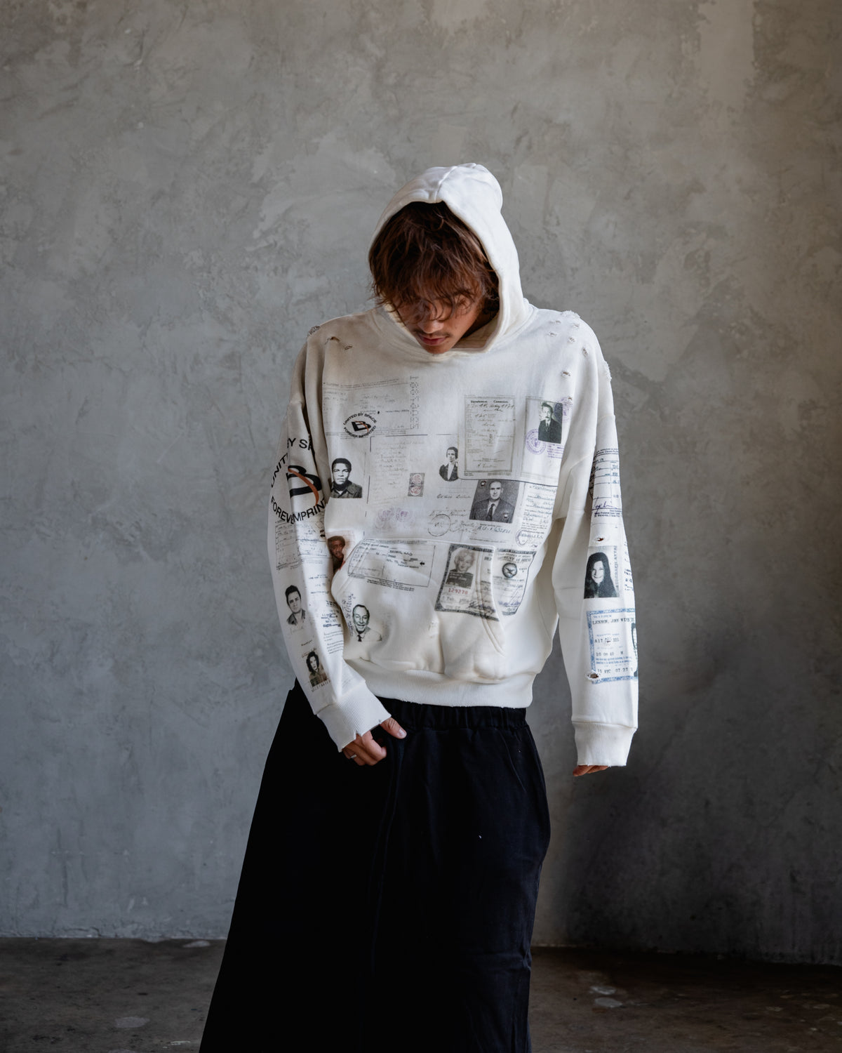 Grey Passport Hoodie