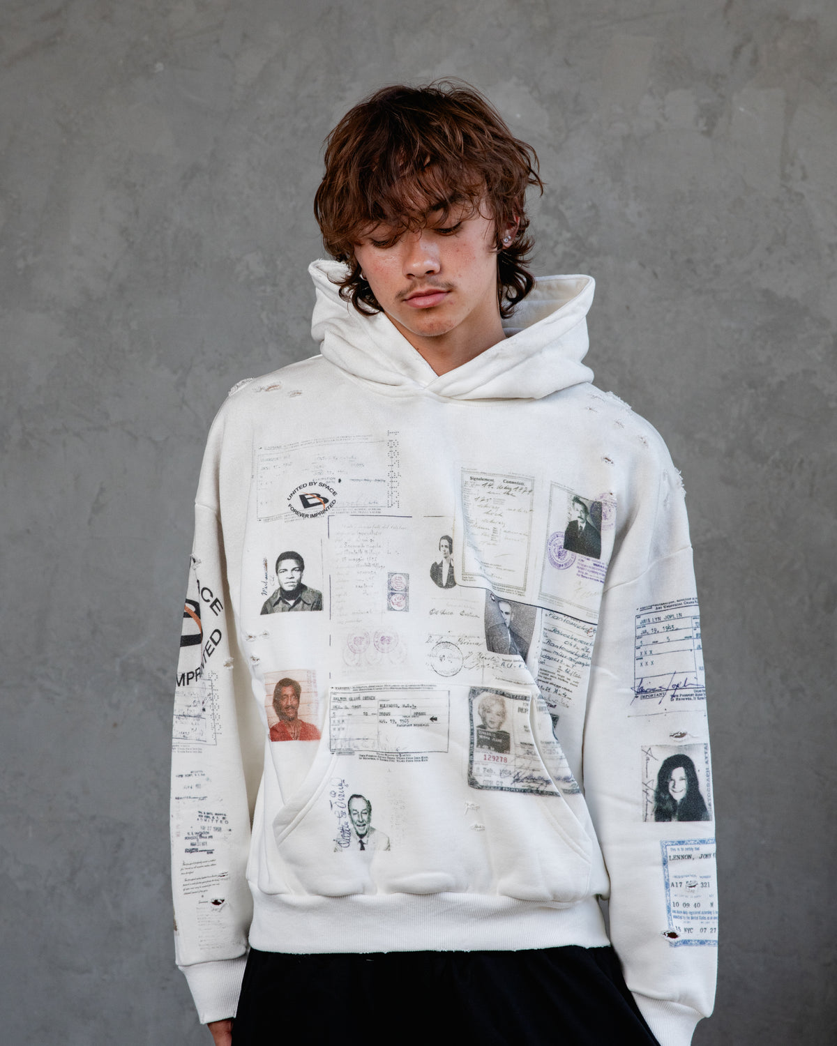 Grey Passport Hoodie