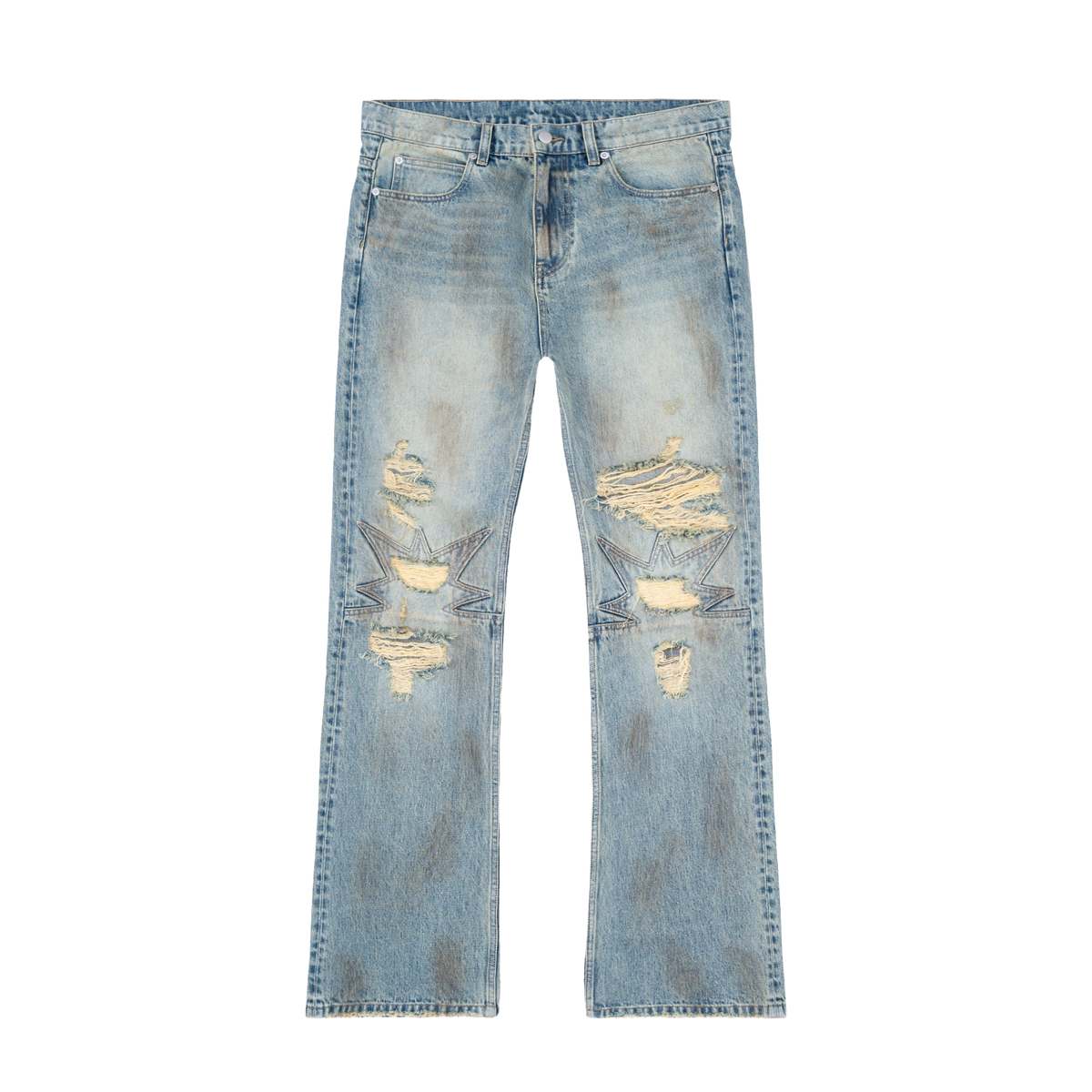 Urchin Dirty Wash Flare Denim