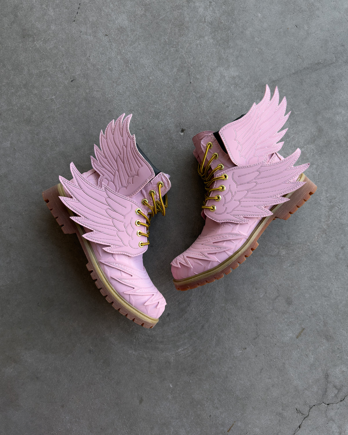 Pink Wing Boots