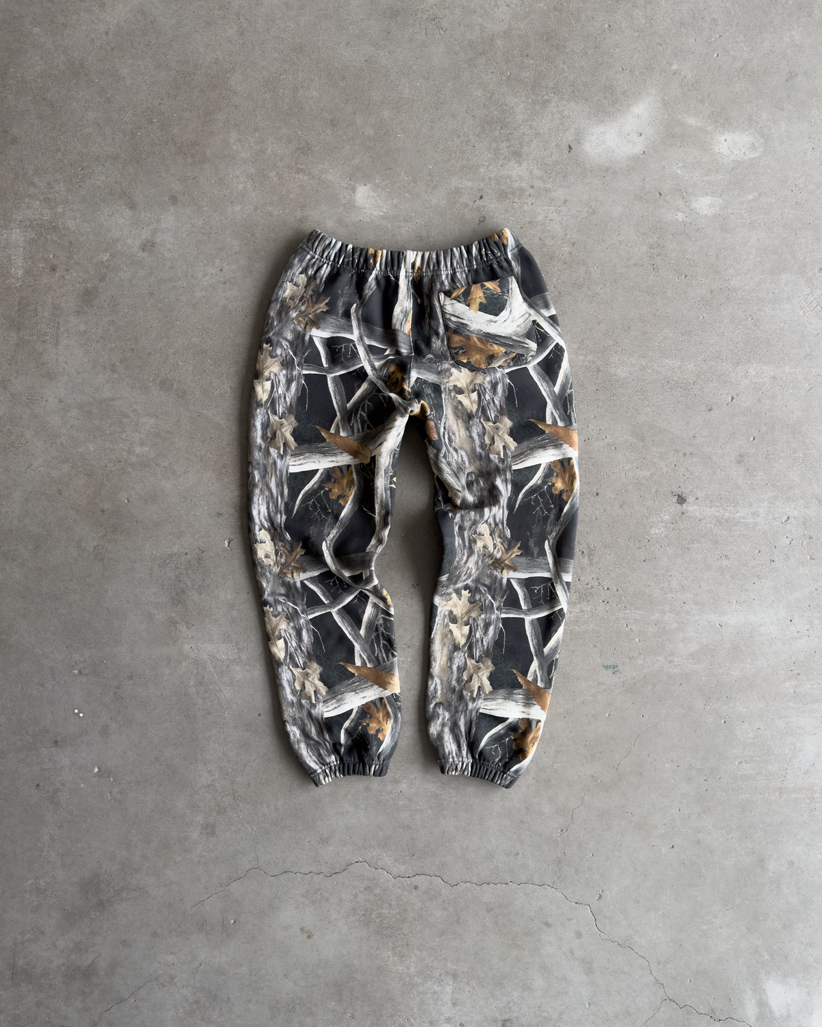 Tree Camo Sweatpants Black