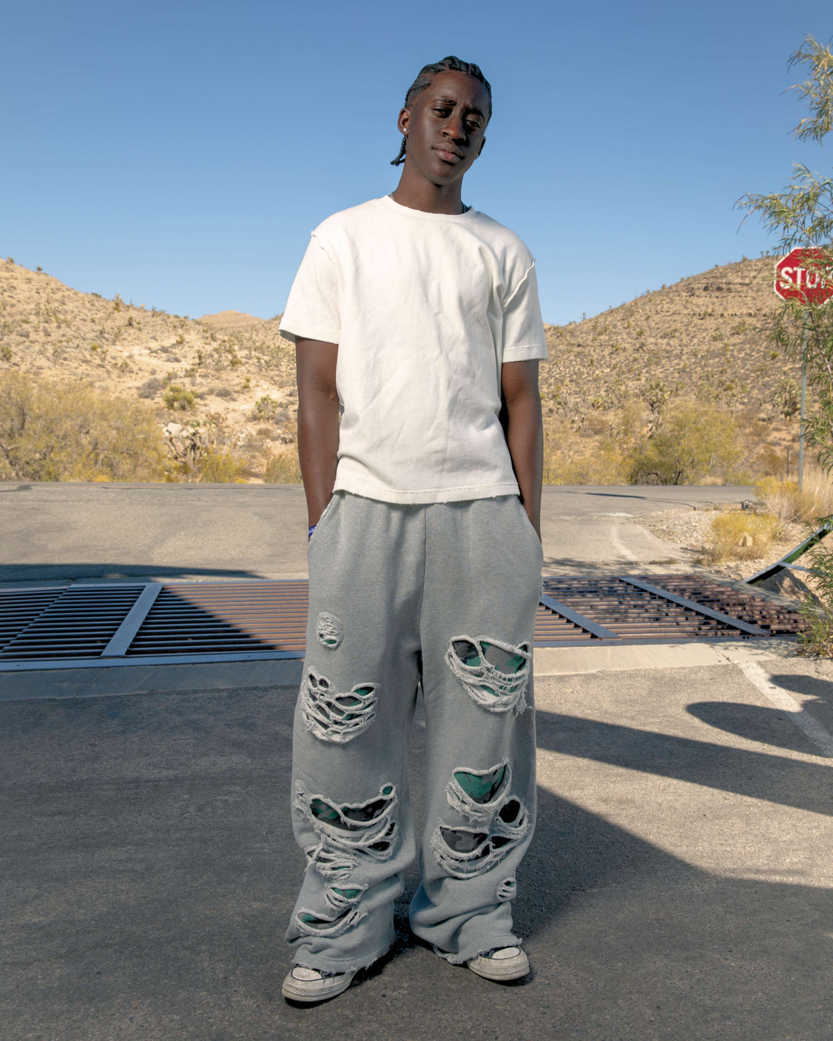 Gutted Camo Baggy Sweatpants