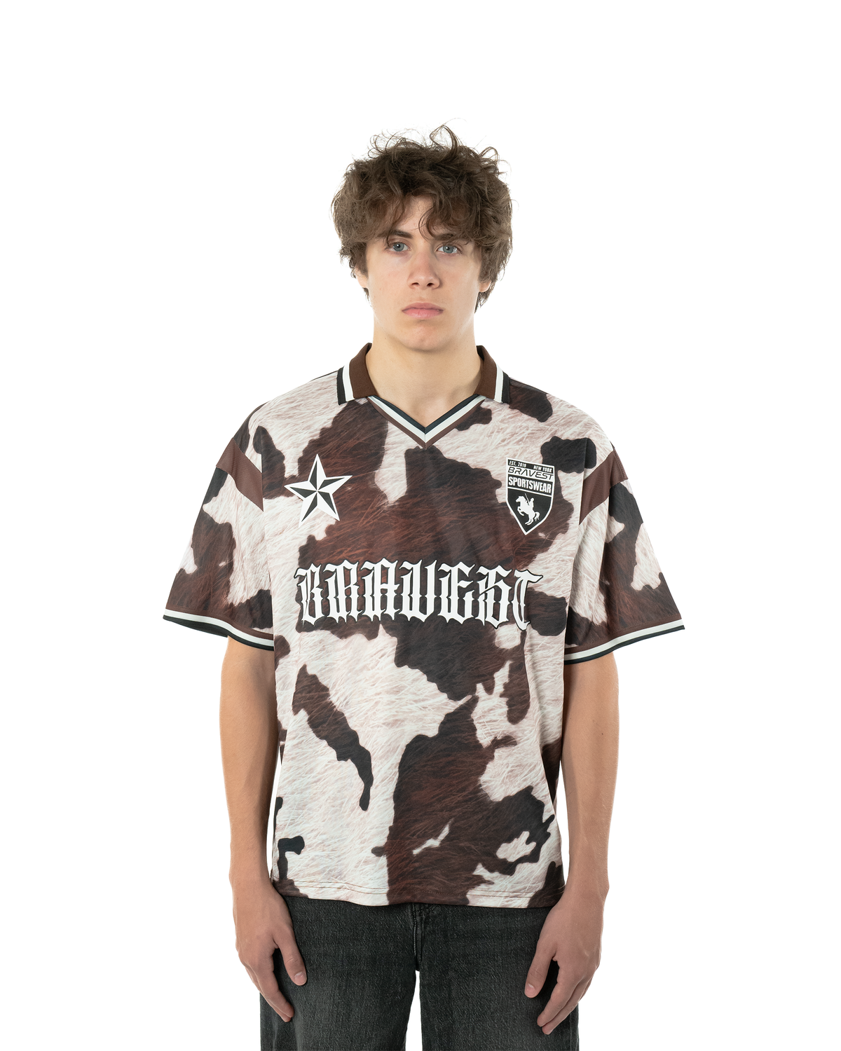 Cow Print Jersey