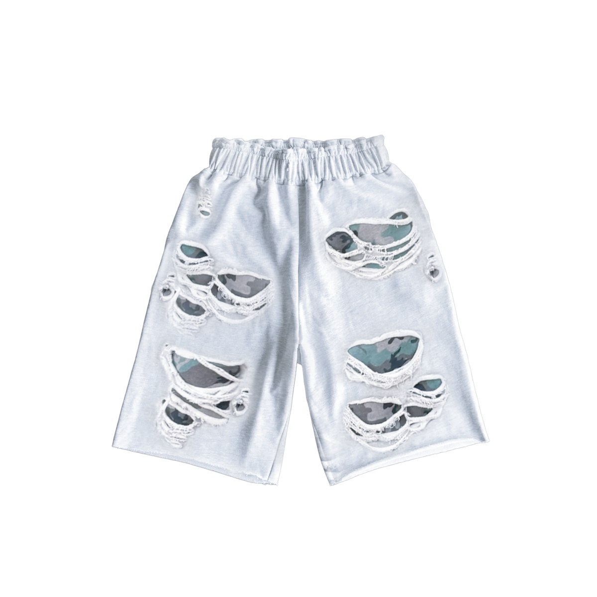 Gutted Camo Baggy Sweat Shorts