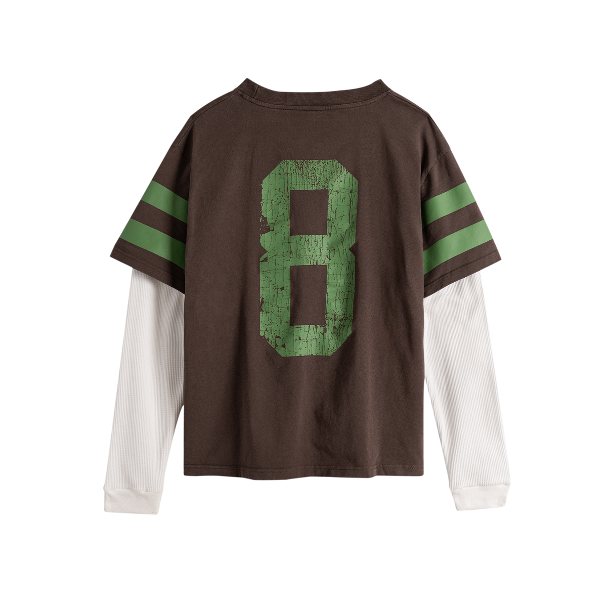 Brown Number 8 Thermal Tee