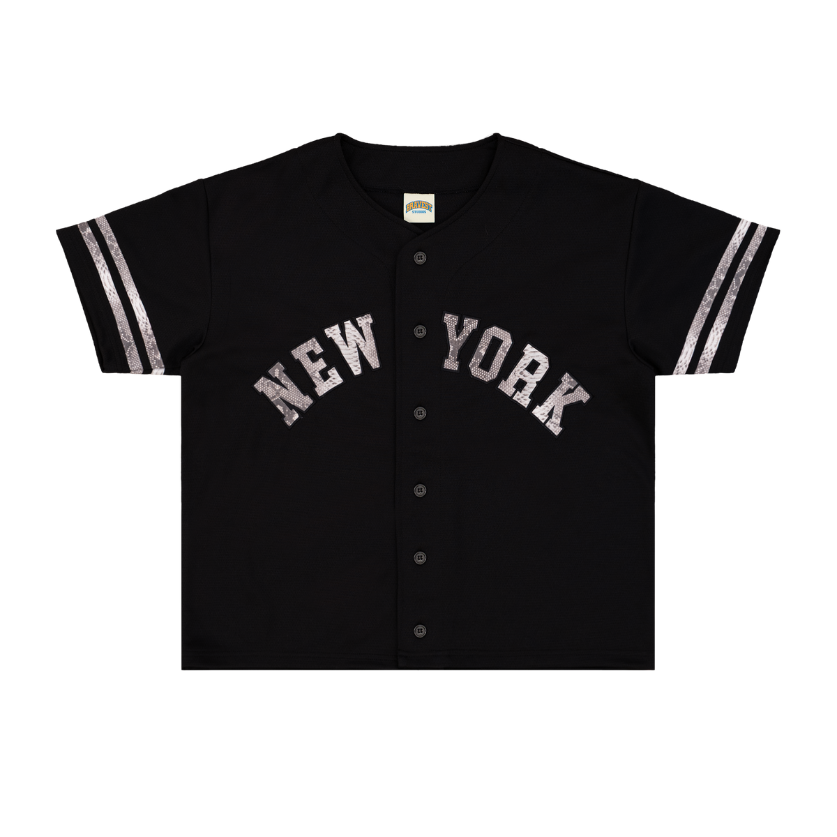 Black NY Baseball Jersey