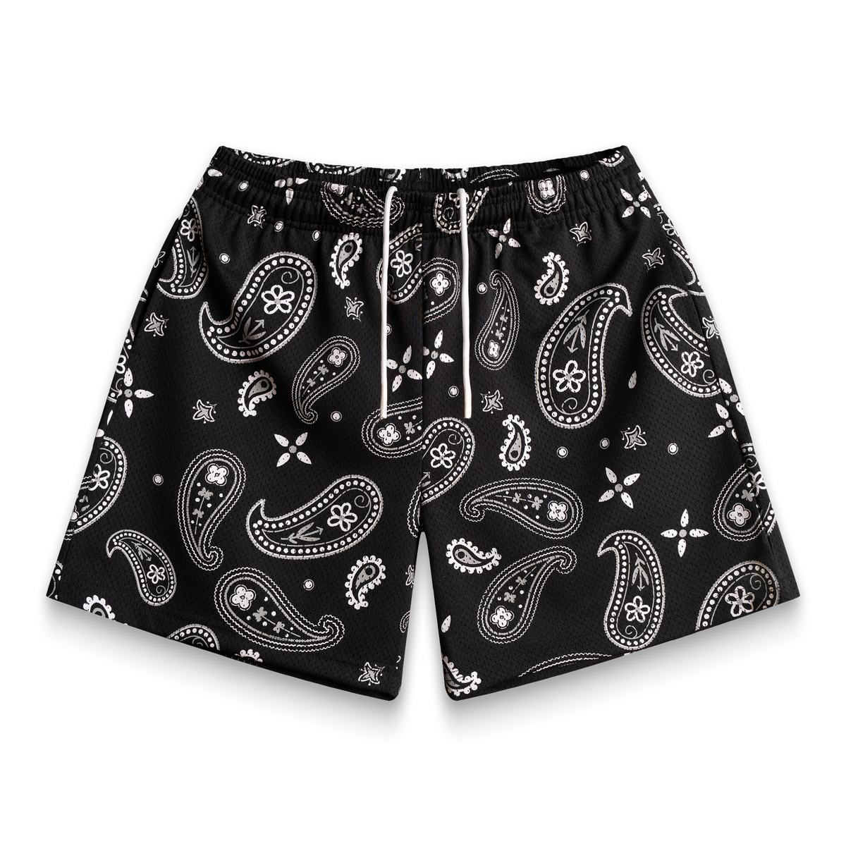 Black Paisley V3 Shorts