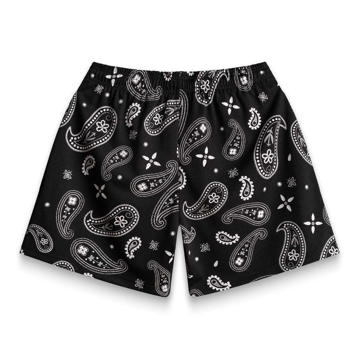 Black Paisley V3 Shorts