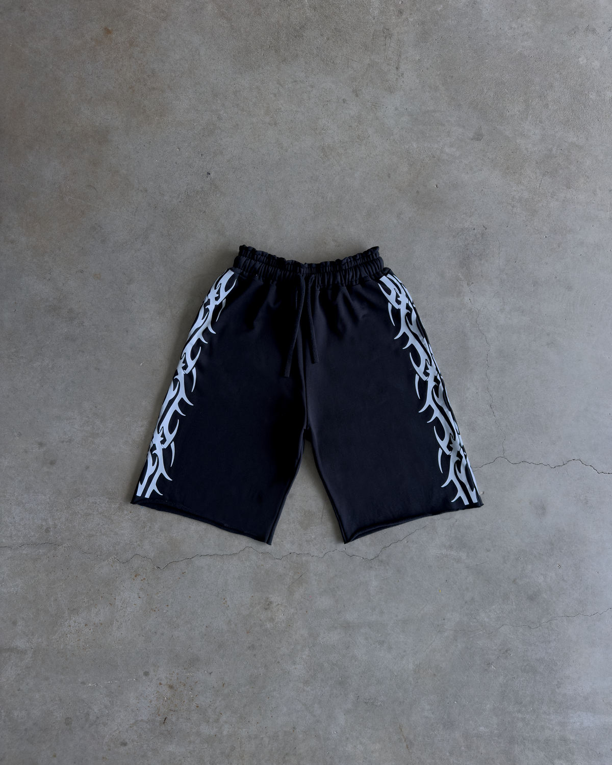 Tribal Baggy Sweatshorts Black