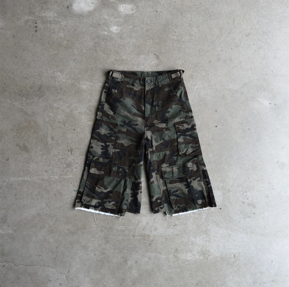 Dark Camo Cargo Shorts