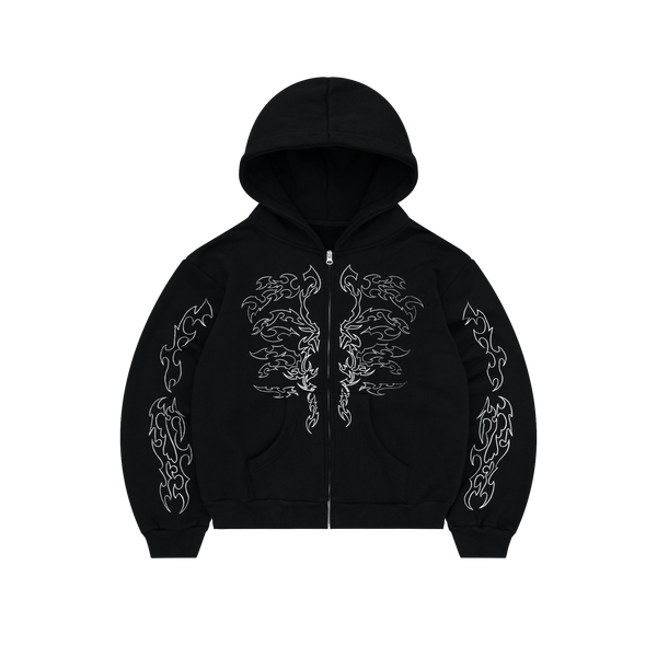 【ESC studio】Zipper sweatshirt・Black Premium Zipper Hoodie | ZuniSportswear