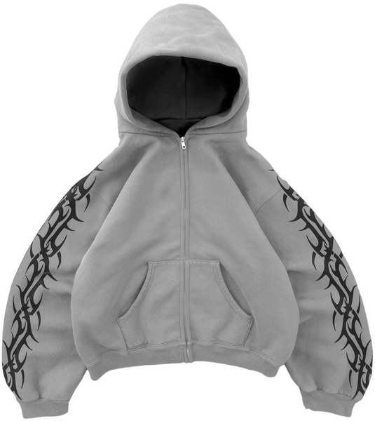 国内で当店のみ Bravest Studios - BLACK TRIBAL ZIP UP HOODIE Black Tribal Zip Up Hoodie – Bravest Studios