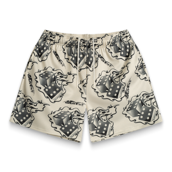 Cream Dice Shorts – Bravest Studios