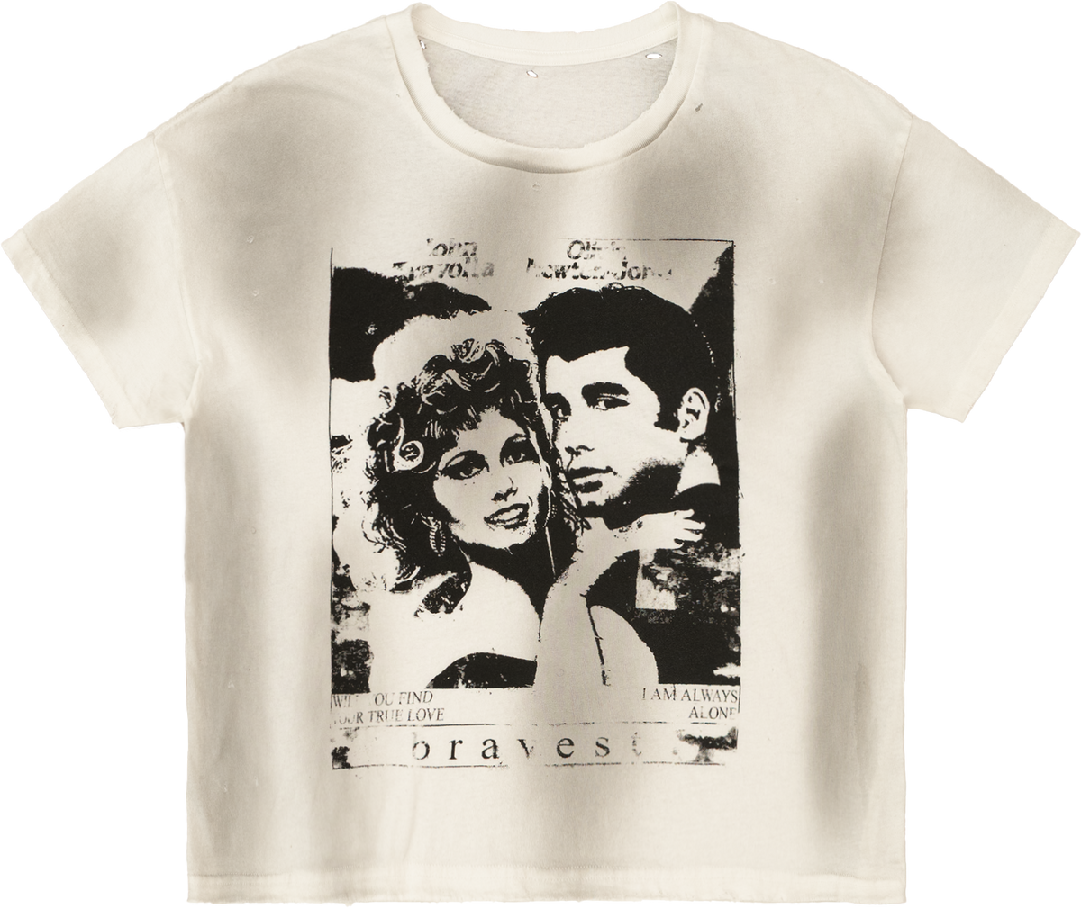 White Greaser Vintage Tee