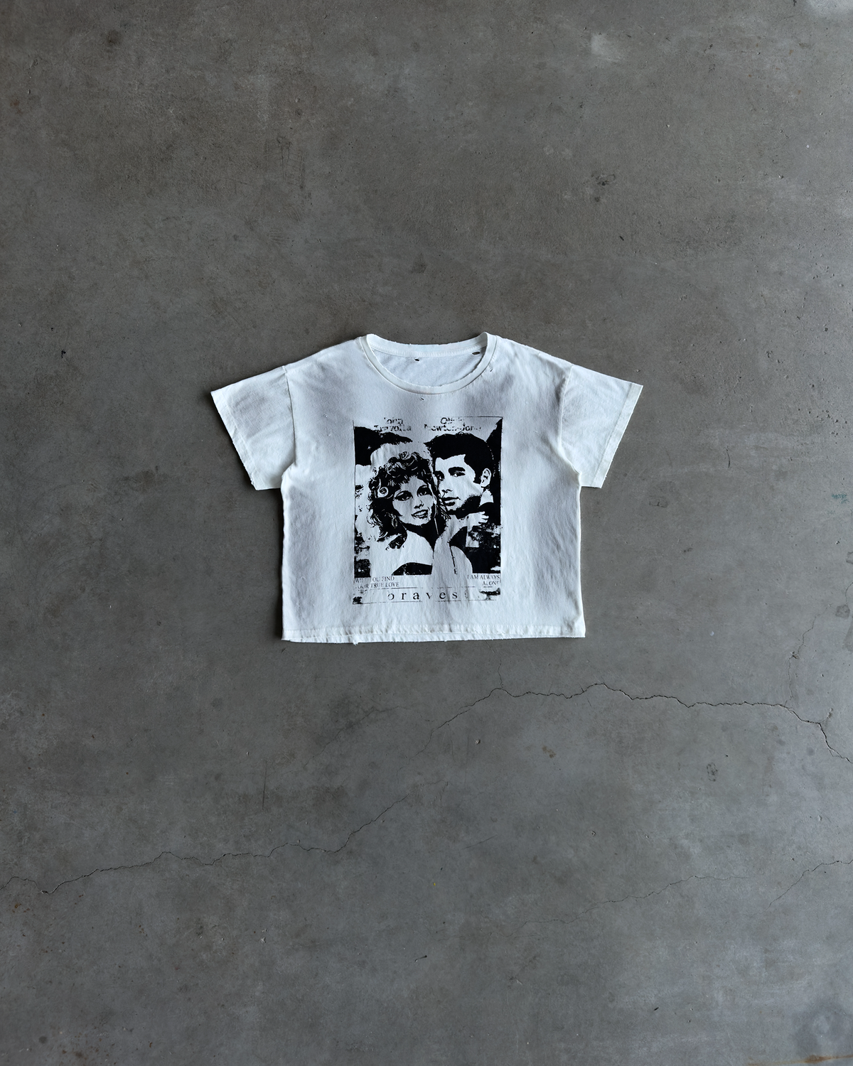White Greaser Vintage Tee