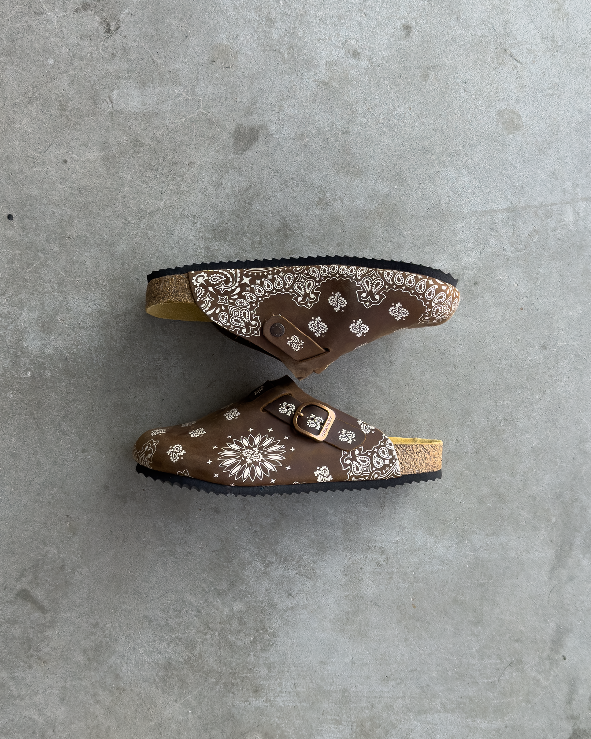 Mocha Paisley Clogs V2