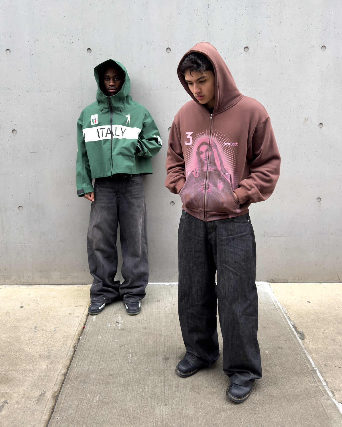 Green Italy Windbreaker