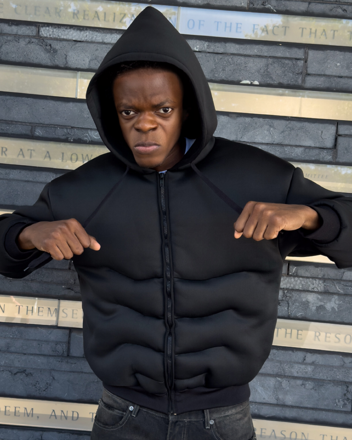 Muscle Zip Up Hoodie