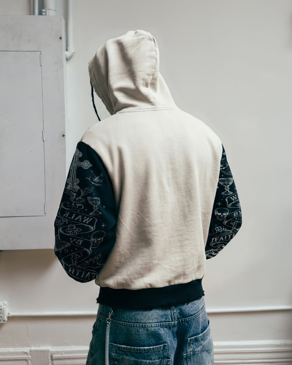 Black Eternity Zip Hoodie