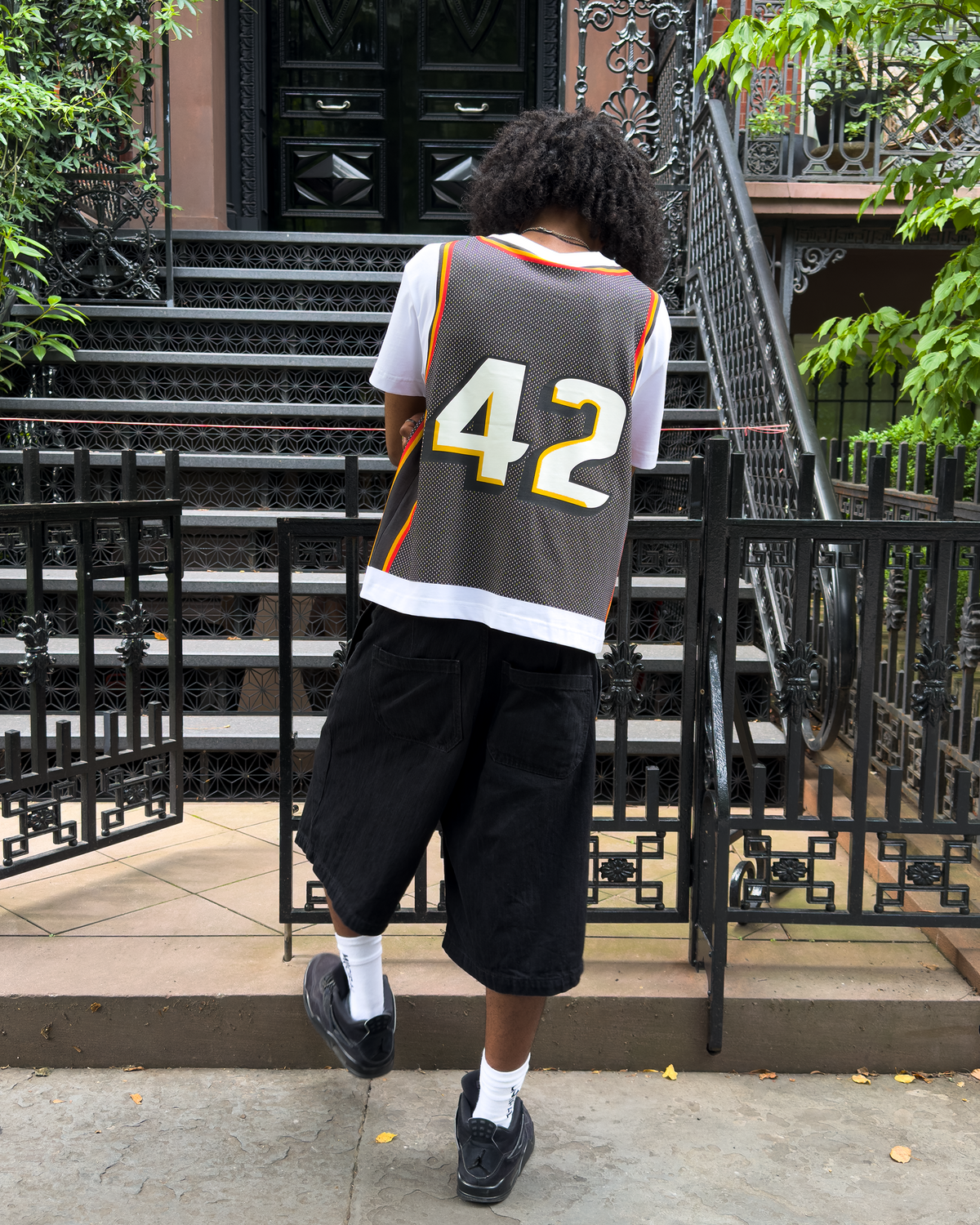 Black Stacks Jersey Tee