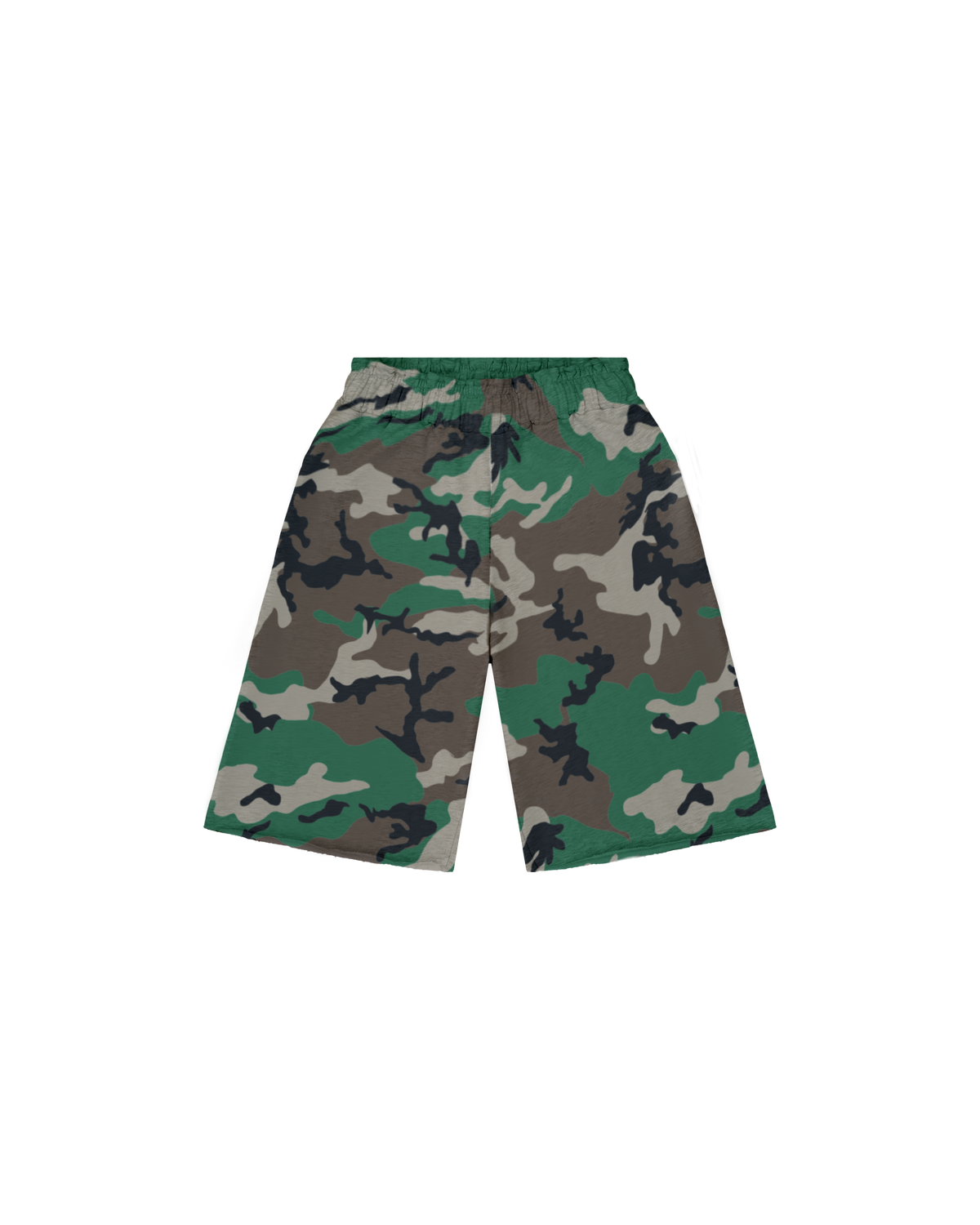Woodland Camo Baggy Sweatshorts