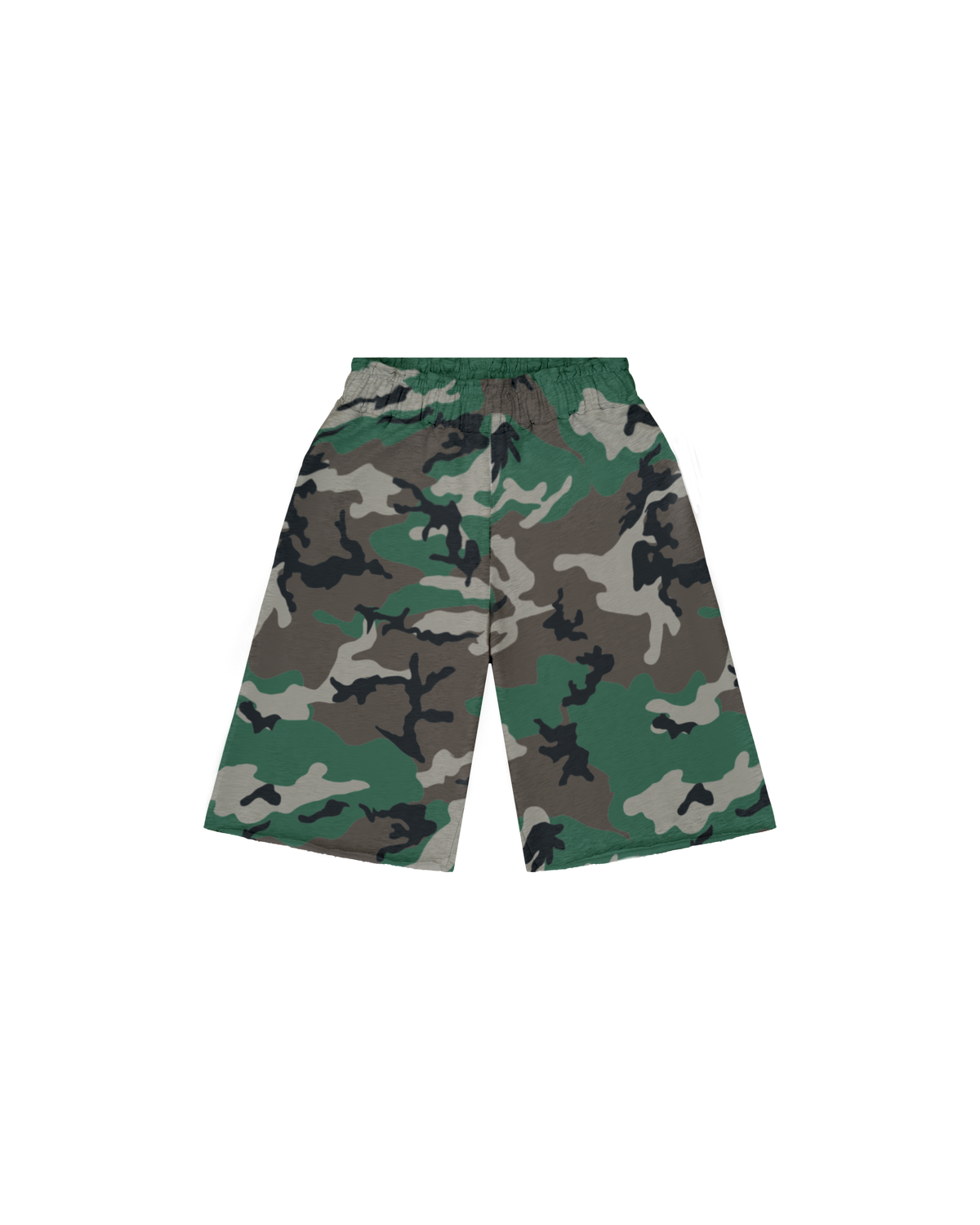 Woodland Camo Baggy Sweatshorts