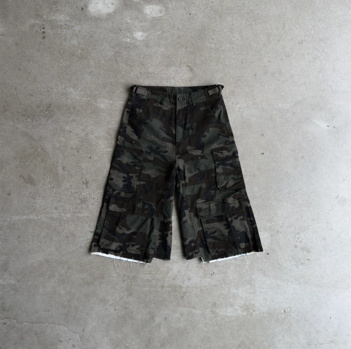 Dark Camo Cargo Shorts