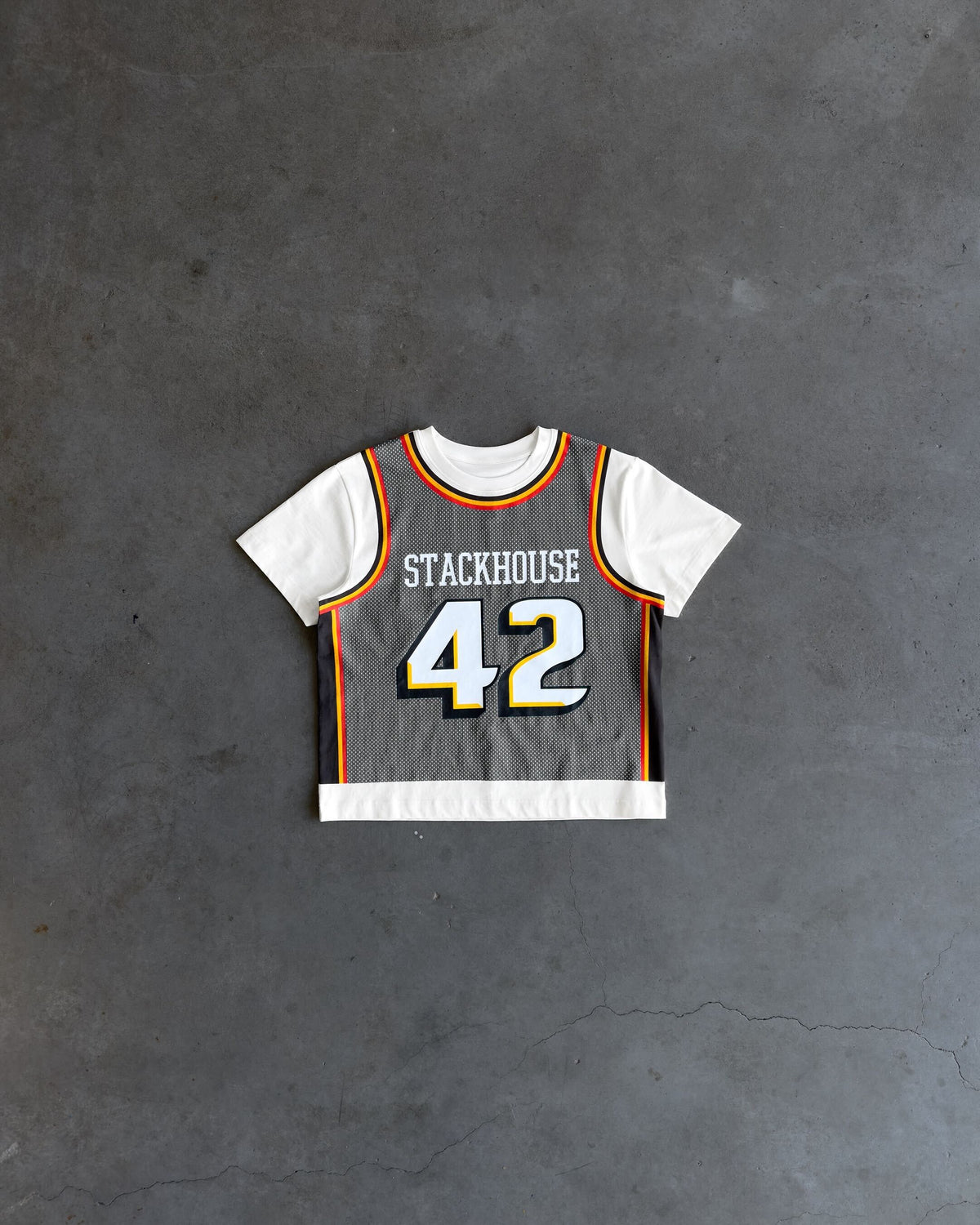 Black Stacks Jersey Tee