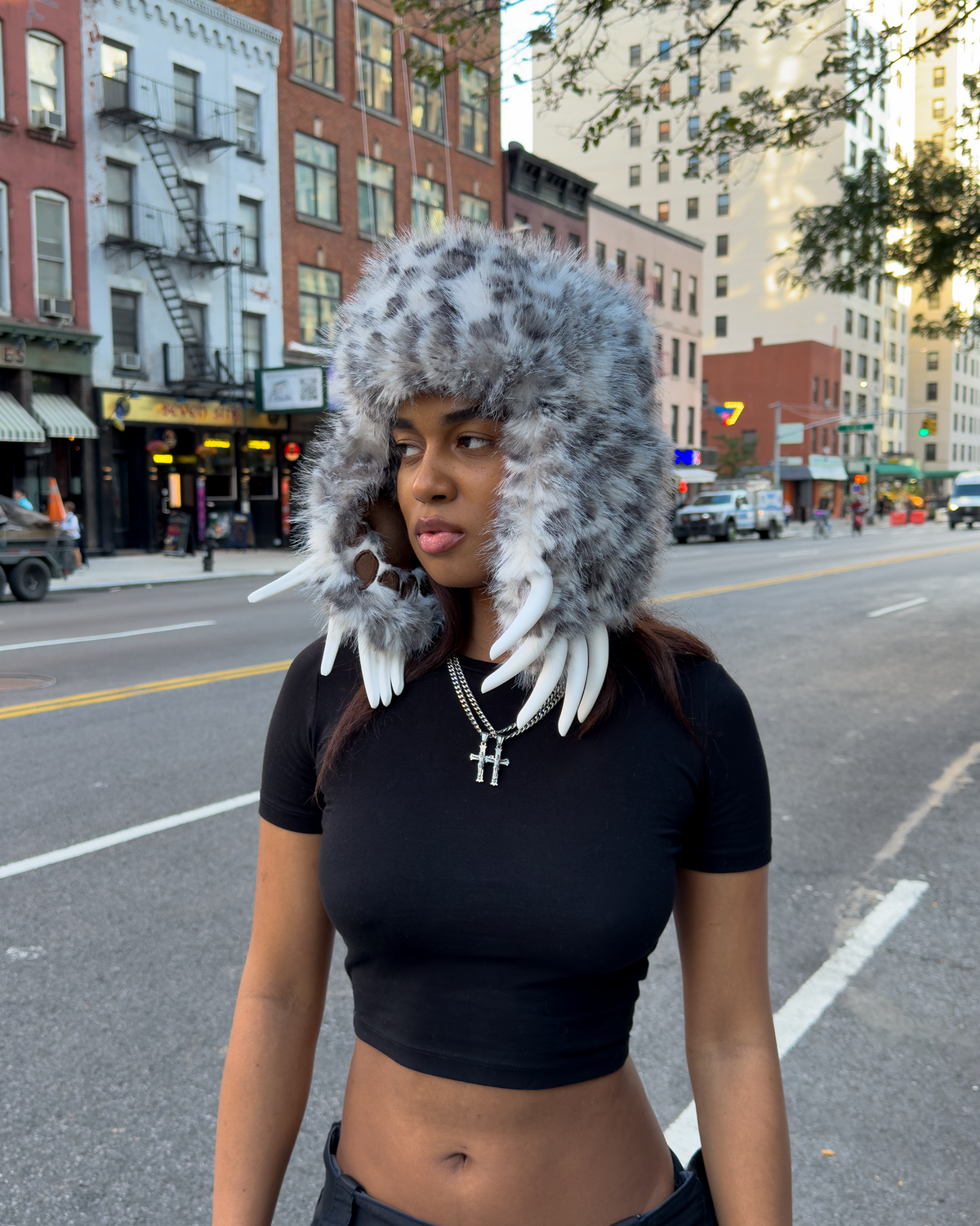 Snow Leopard Claw Hat