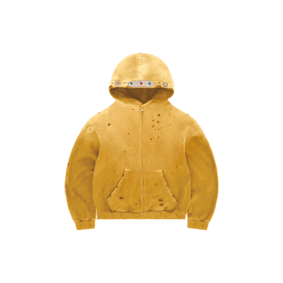 Yellow Sapphire Zip Hoodie