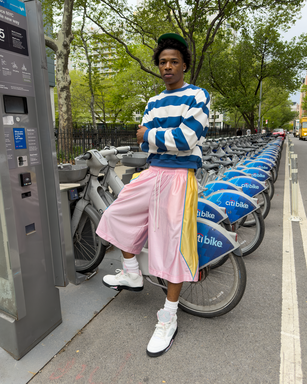 Pink Baggy Basketball Shorts