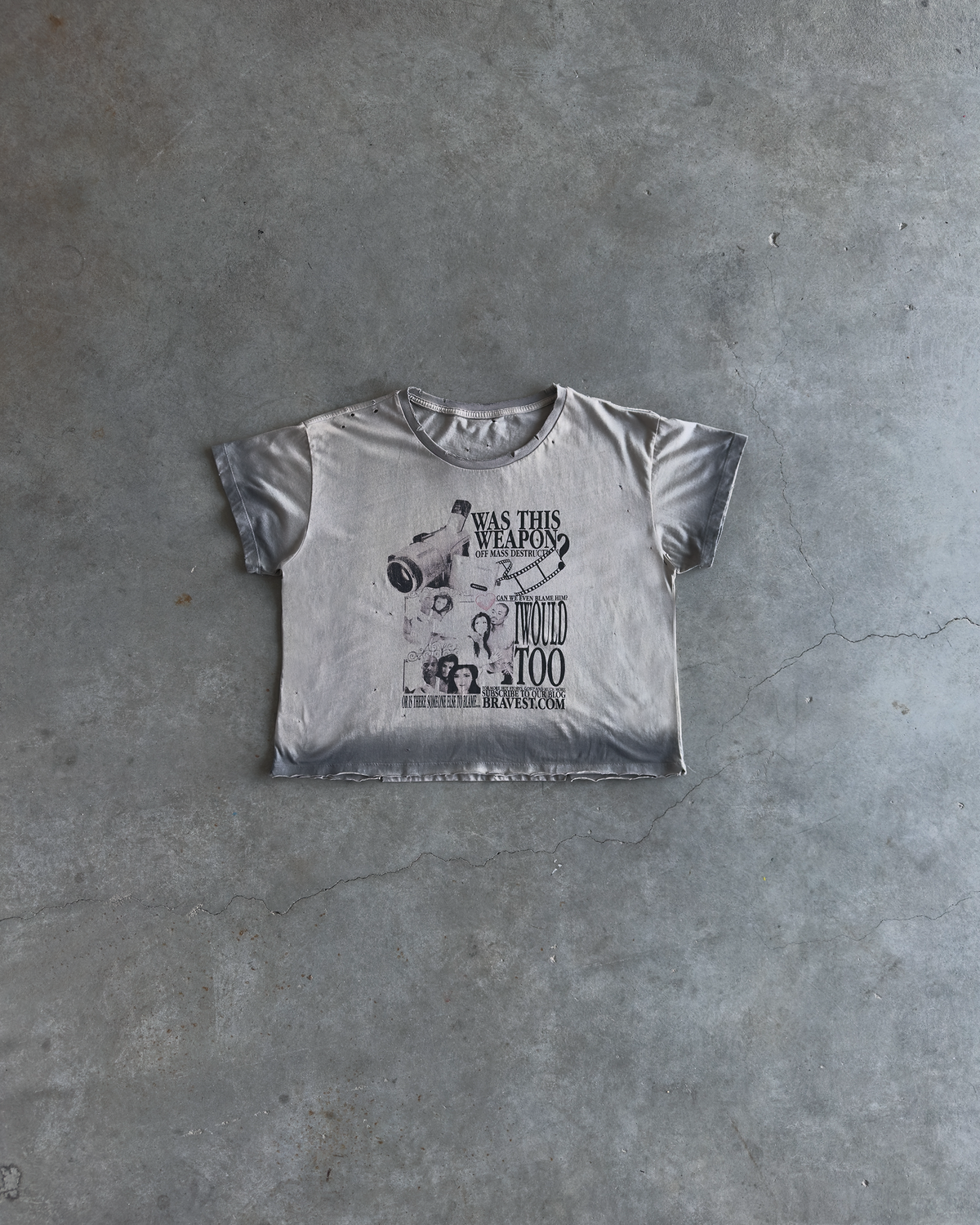 Grey Camcorder Vintage Tee