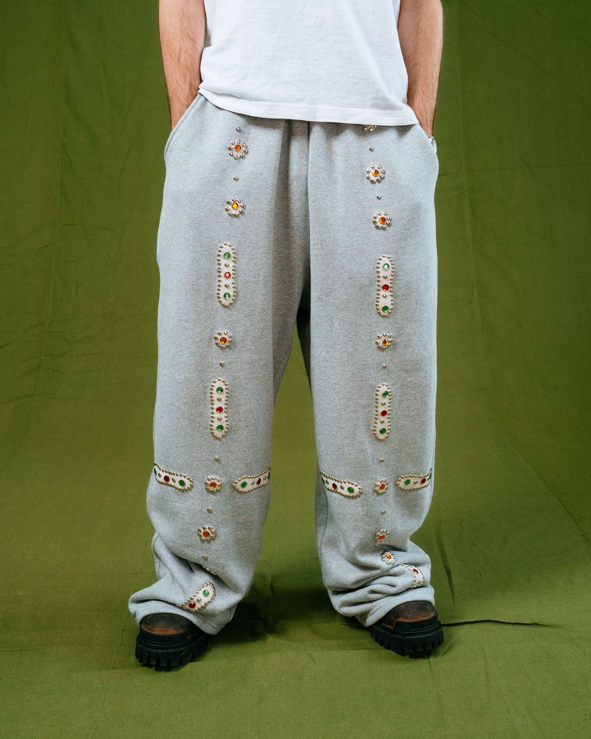 Heather Sapphire Baggy Sweatpants